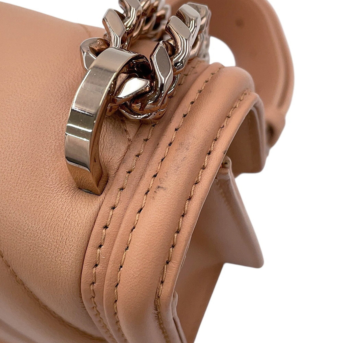 Bvlgari Beige Leather Handbag Shoulder Bag (Pre-Owned)