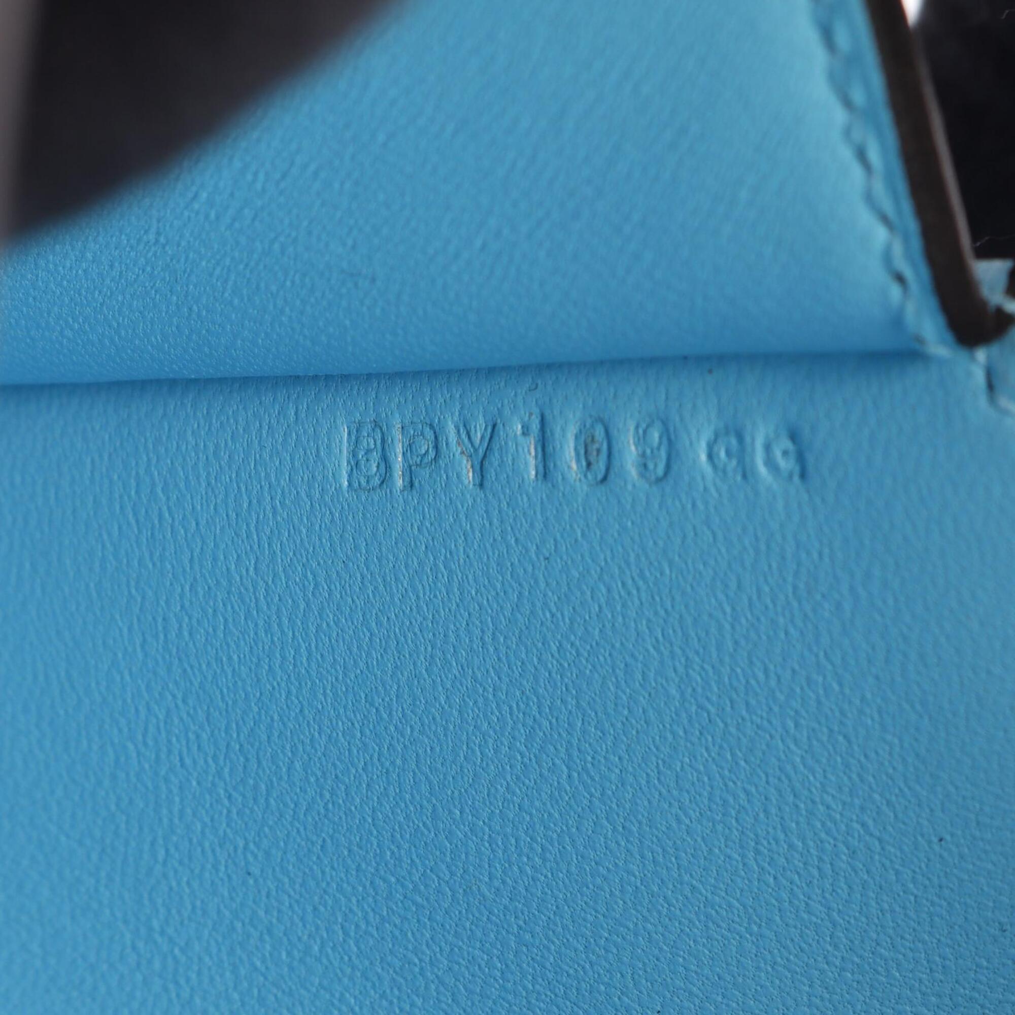 Hermes Blue Epsom Leather Handbag Shoulder Bag (Pre-Owned)