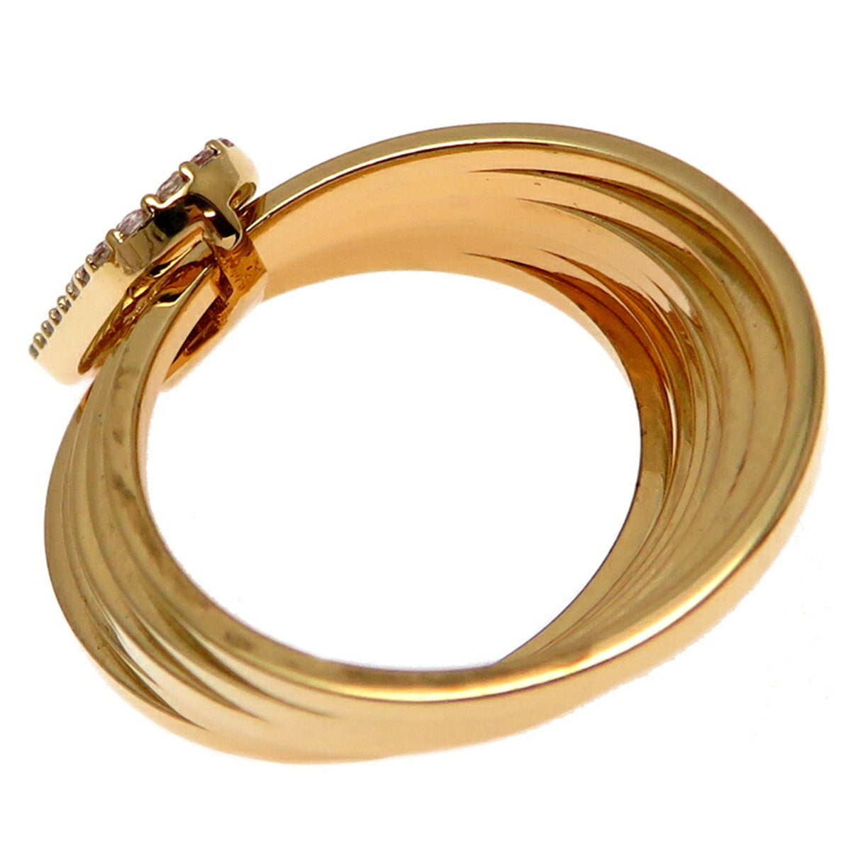 Fendi Gold Plating Band Ring (Pre-Owned)