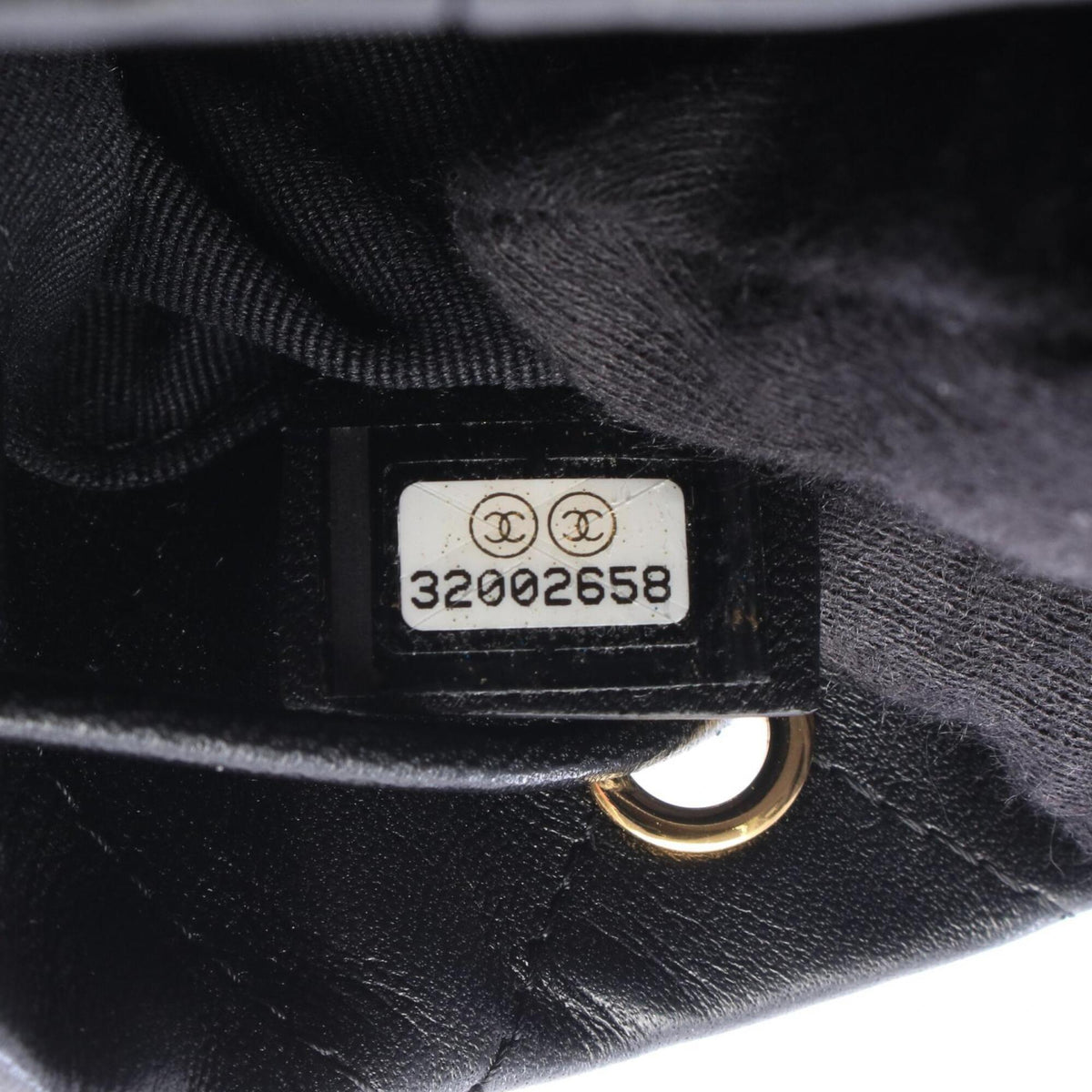 Chanel Black Leather Handbag Shoulder Bag (Pre-Owned)