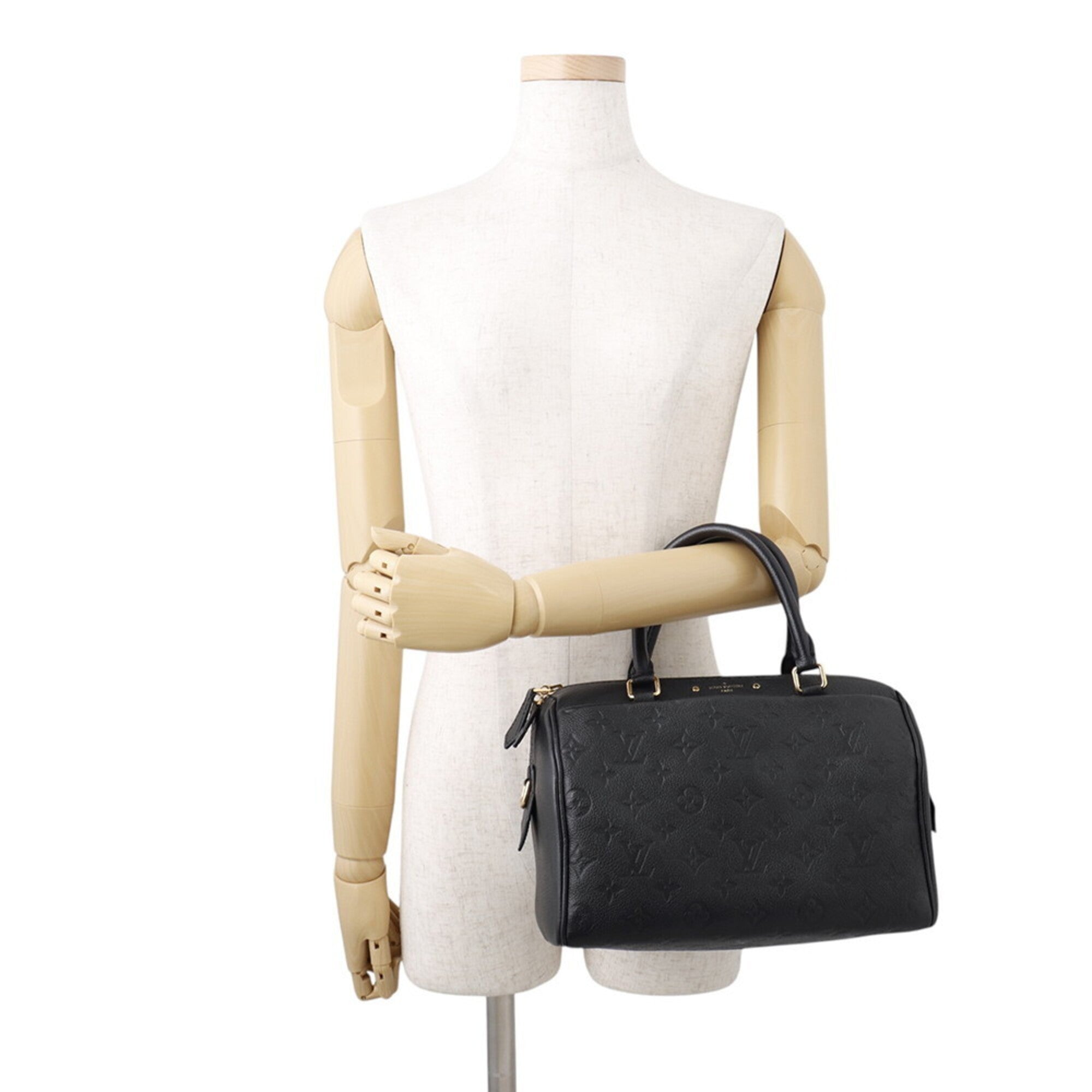 Louis Vuitton Noir Monogram Empreinte Handbag (Pre-Owned)