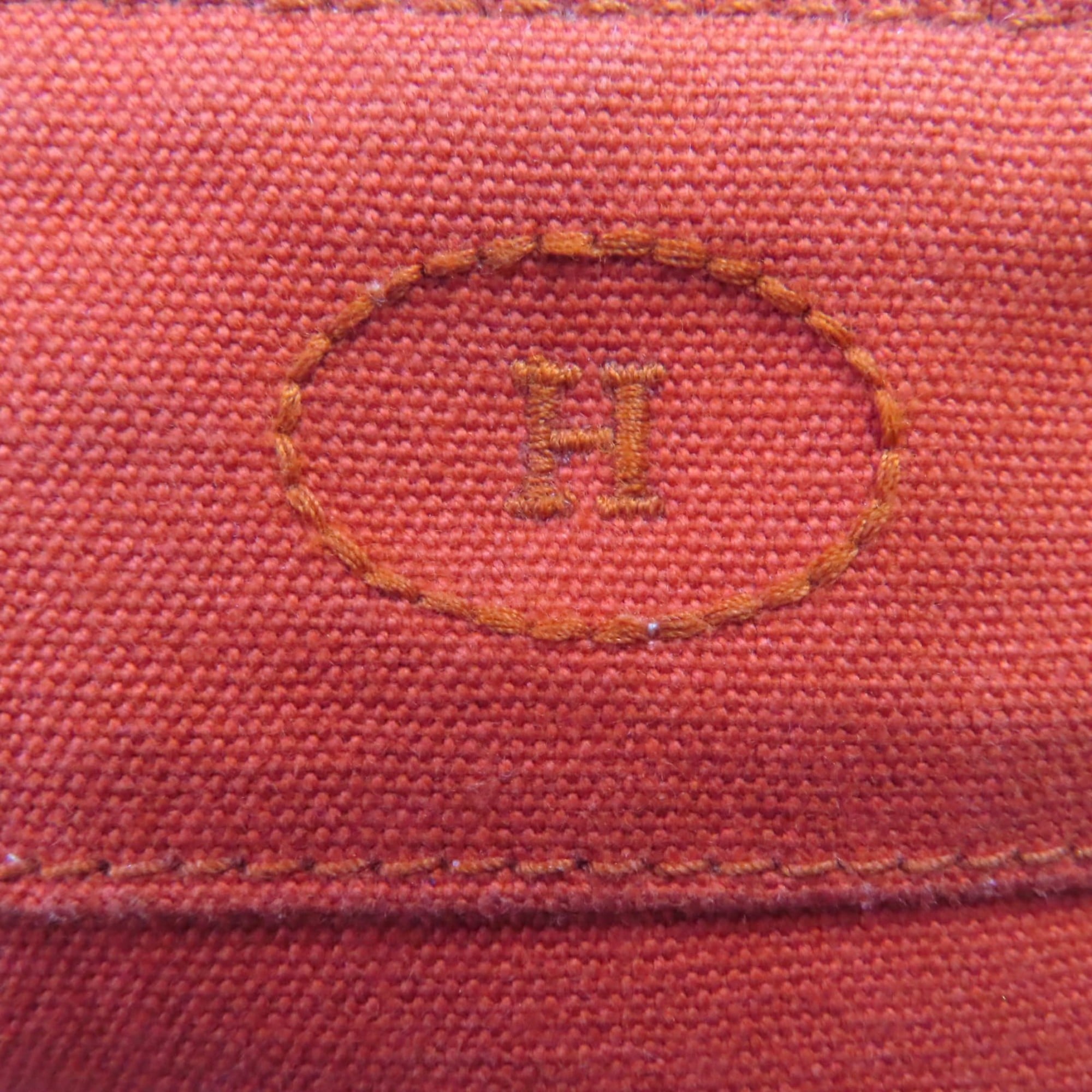 Hermes Orange Cotton 100% Pouch (Pre-Owned)