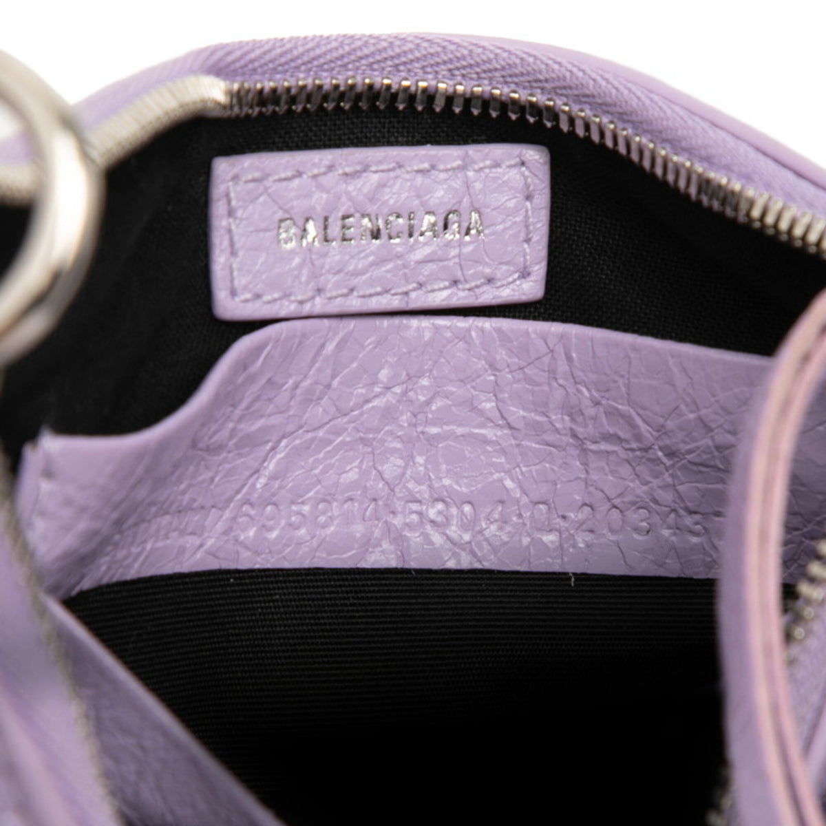 Balenciaga Purple Leather Handbag Shoulder Bag (Pre-Owned)