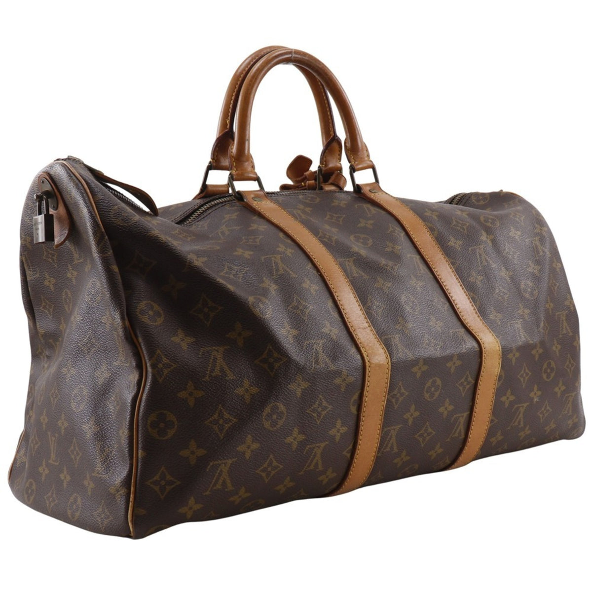 Louis Vuitton Brown Monogram Canvas Boston Bag (Pre-Owned)