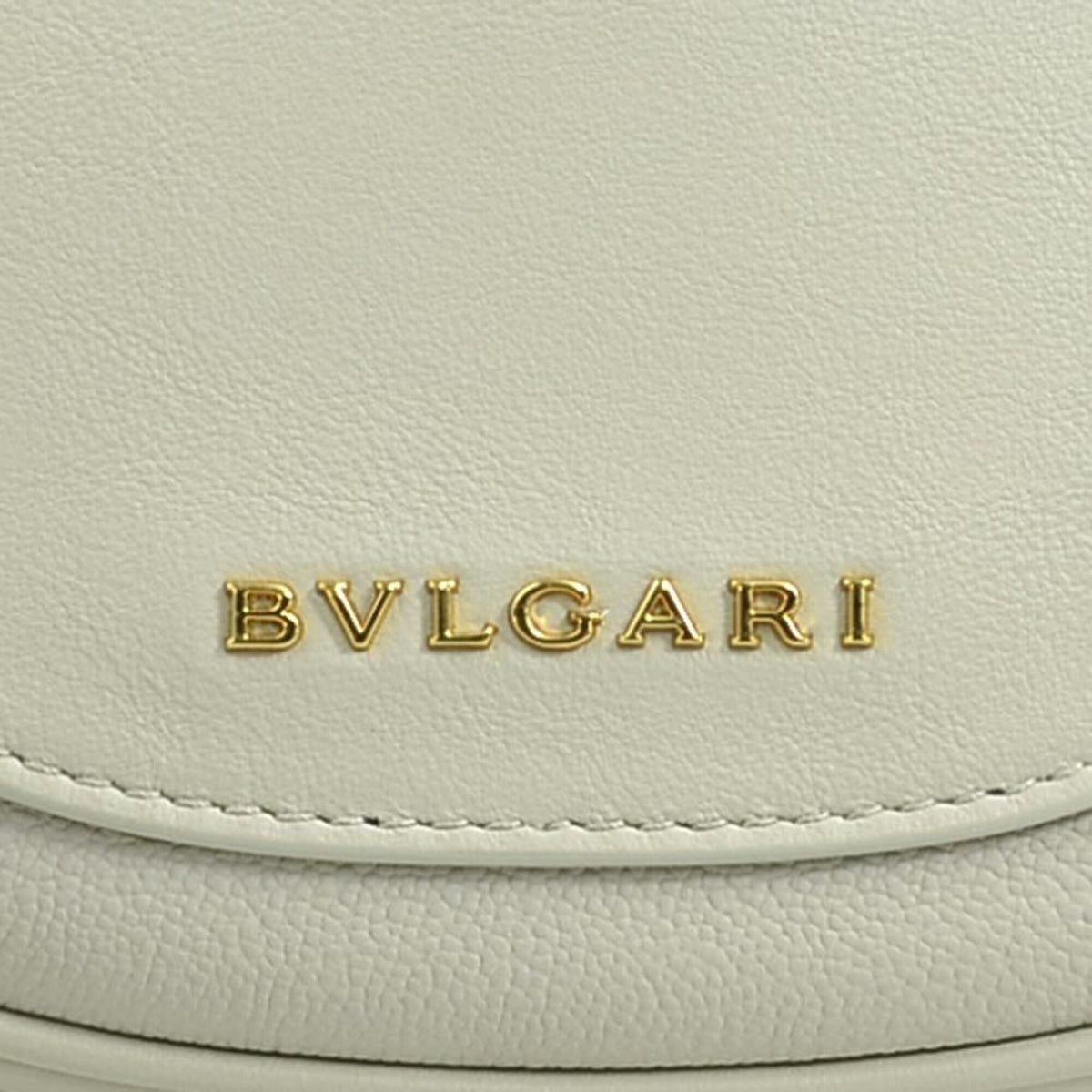 Bvlgari Grayish Leather Handbag Shoulder Bag (Pre-Owned)