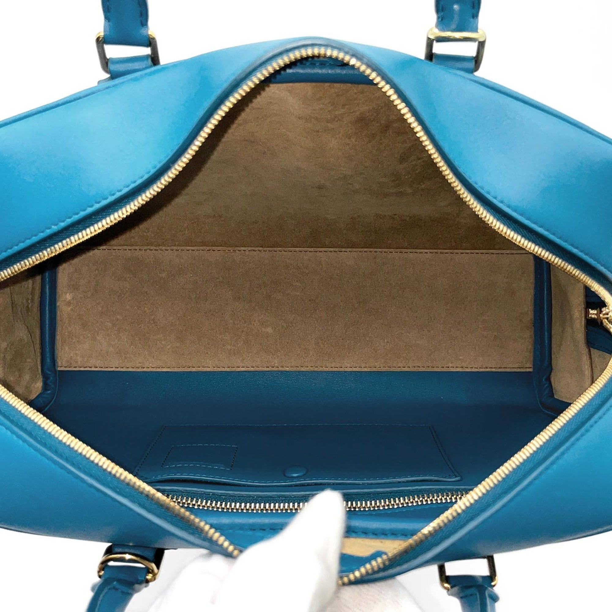 Loewe Blue Leather Shoulder Bag (Pre-Owned)