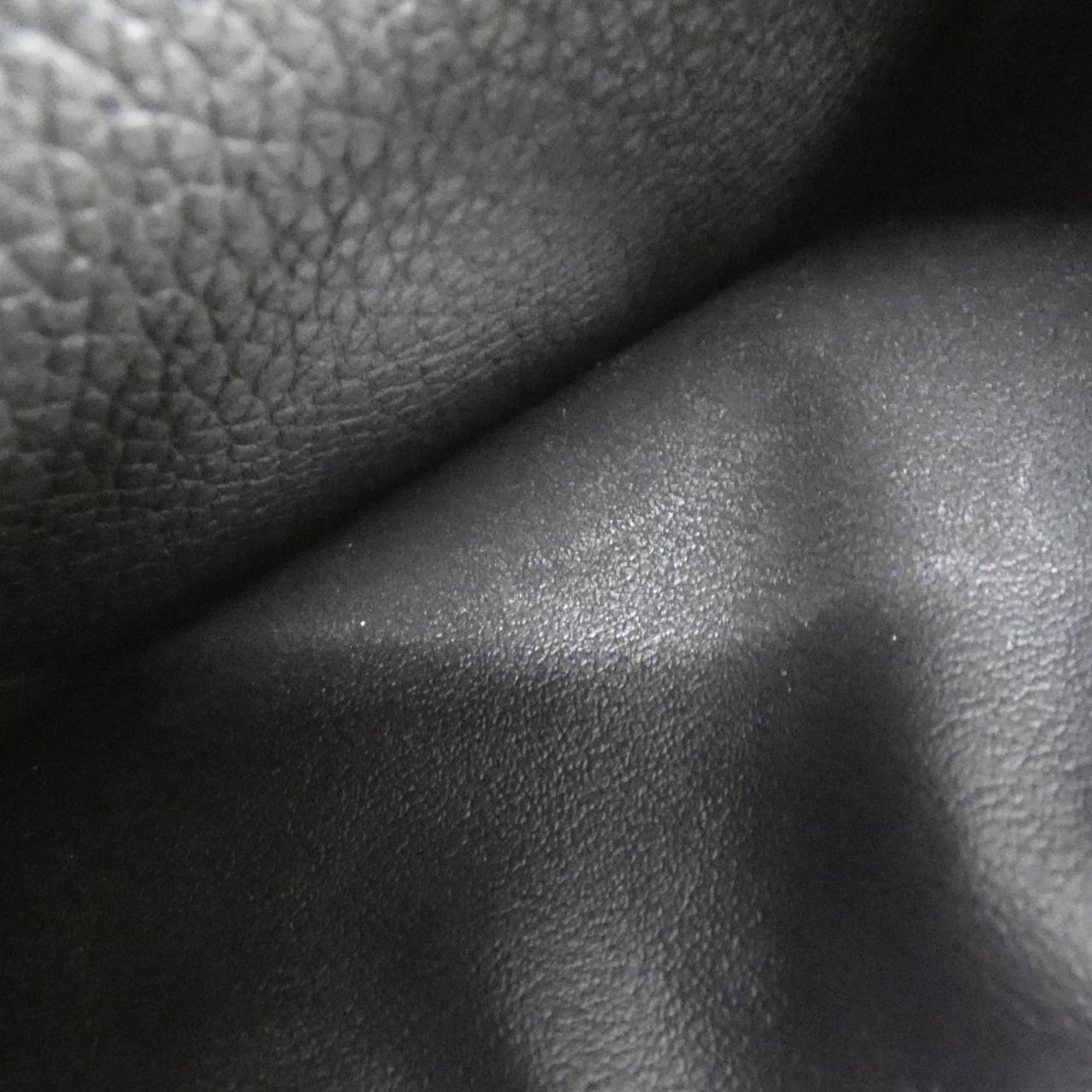 Louis Vuitton Black Leather Wallet (Bi-Fold) (Pre-Owned)