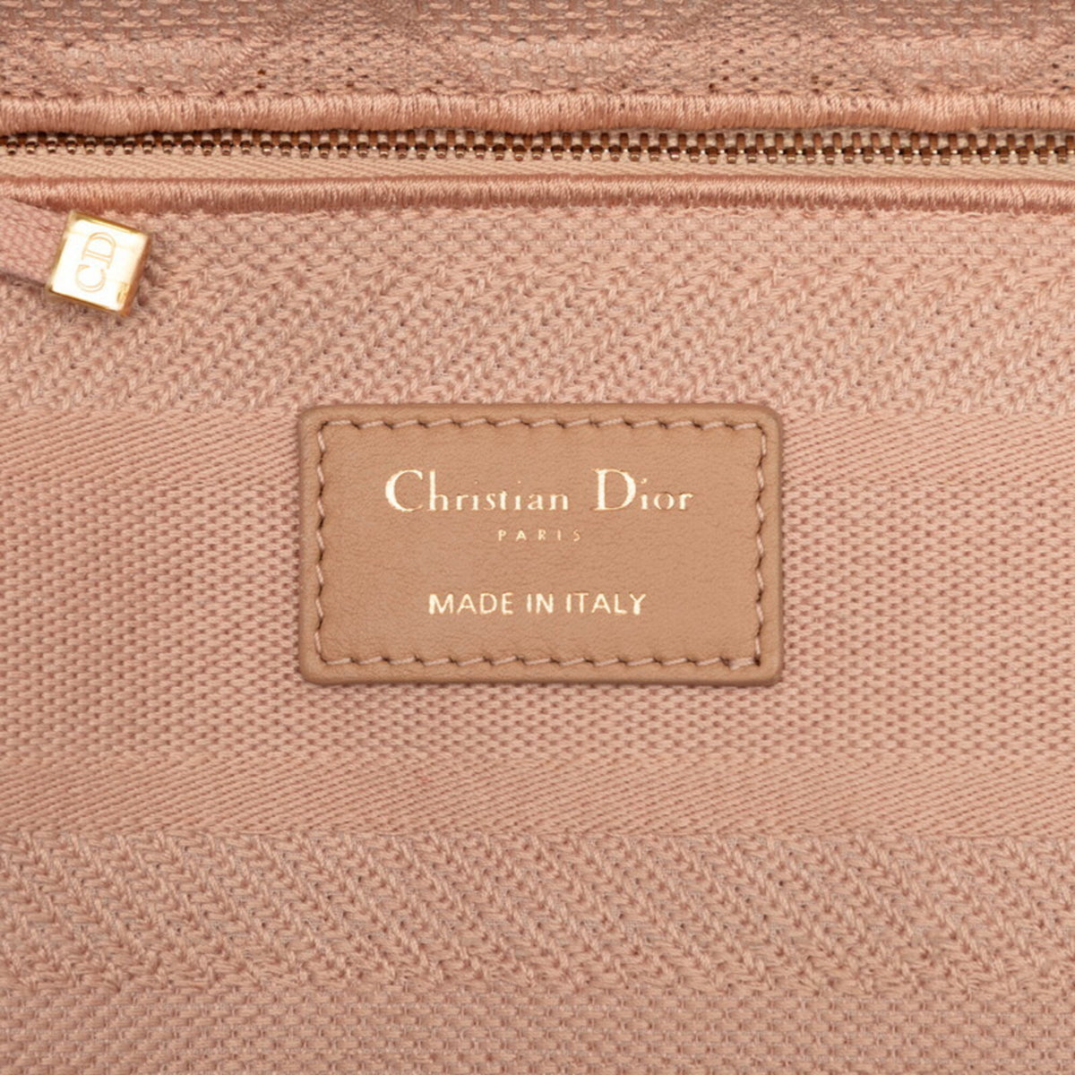 Christian Dior Pink Canvas Handbag Shoulder Bag (Pre-Owned)