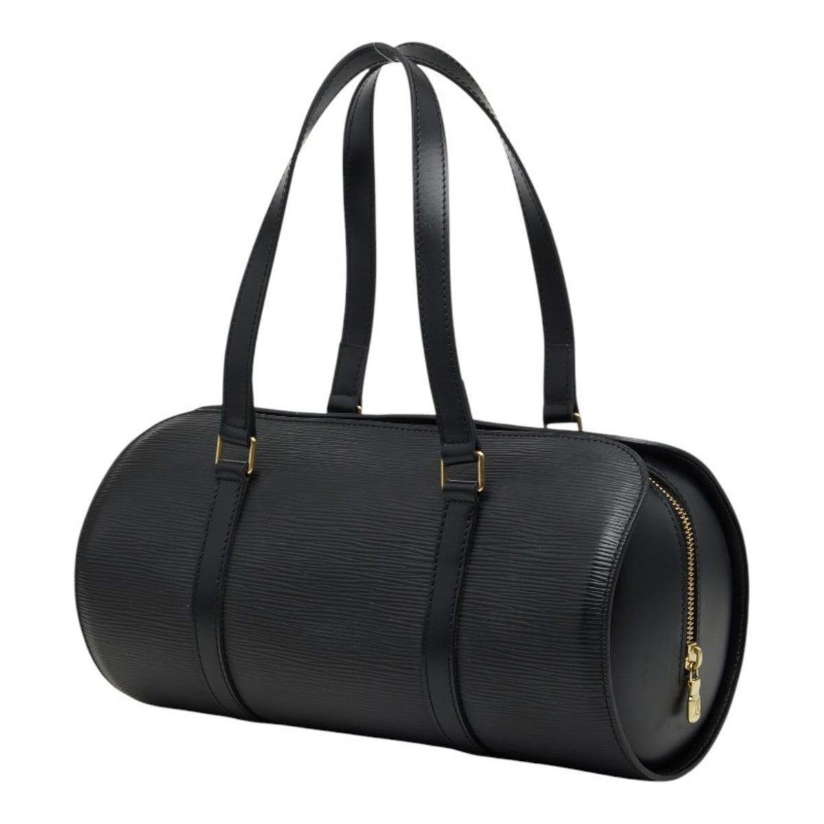 Louis Vuitton Black Noir Leather Handbag Pouch (Pre-Owned)