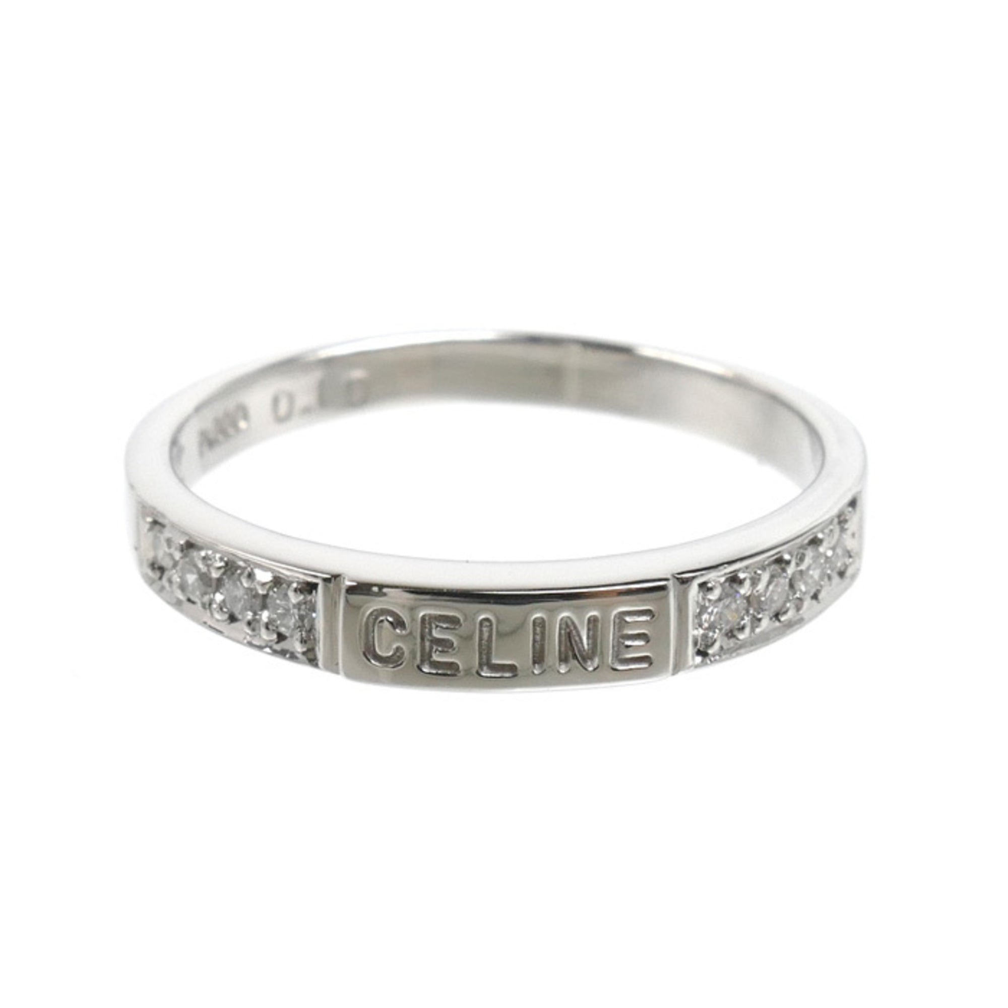 Celine Platinum 900 Band Ring (Pre-Owned)