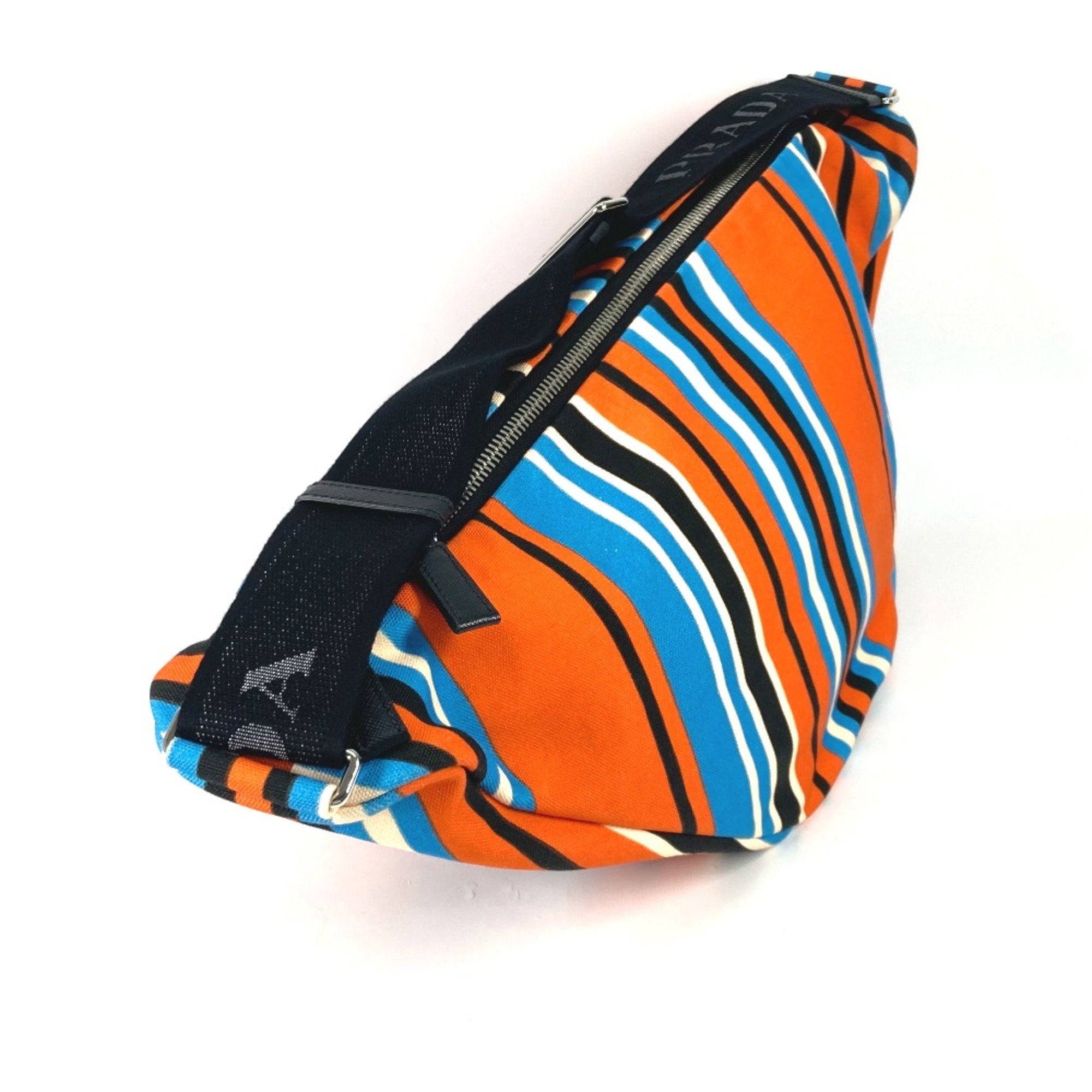 Prada Orange Cloth Shoulder Bag (Pre-Owned)