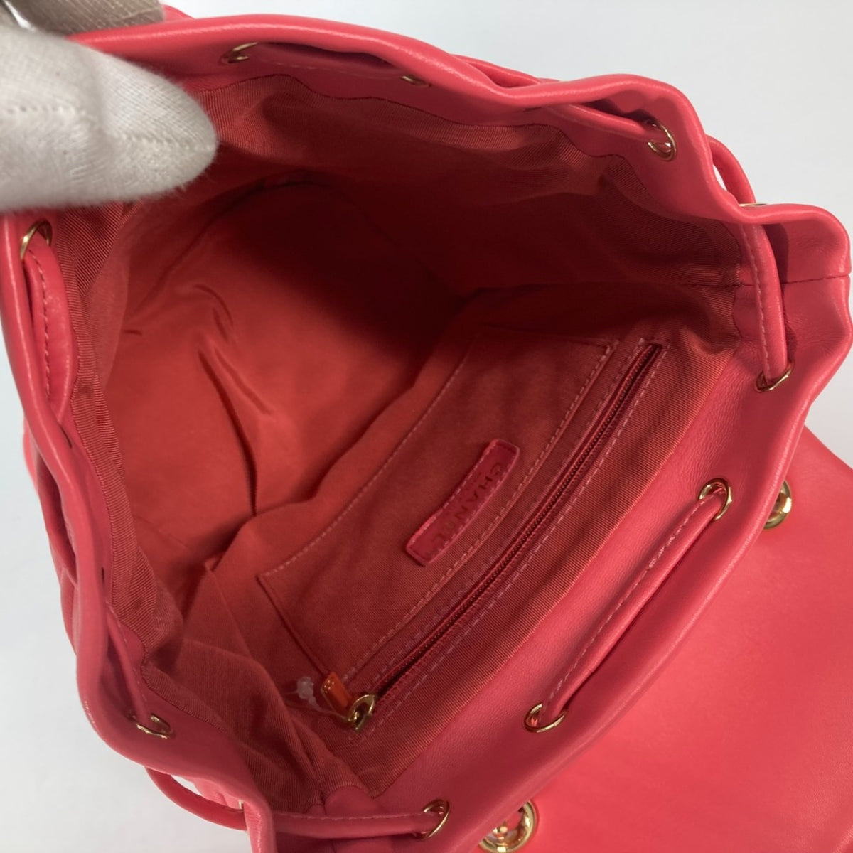 Chanel Pink Leather Backpack (Pre-Owned)