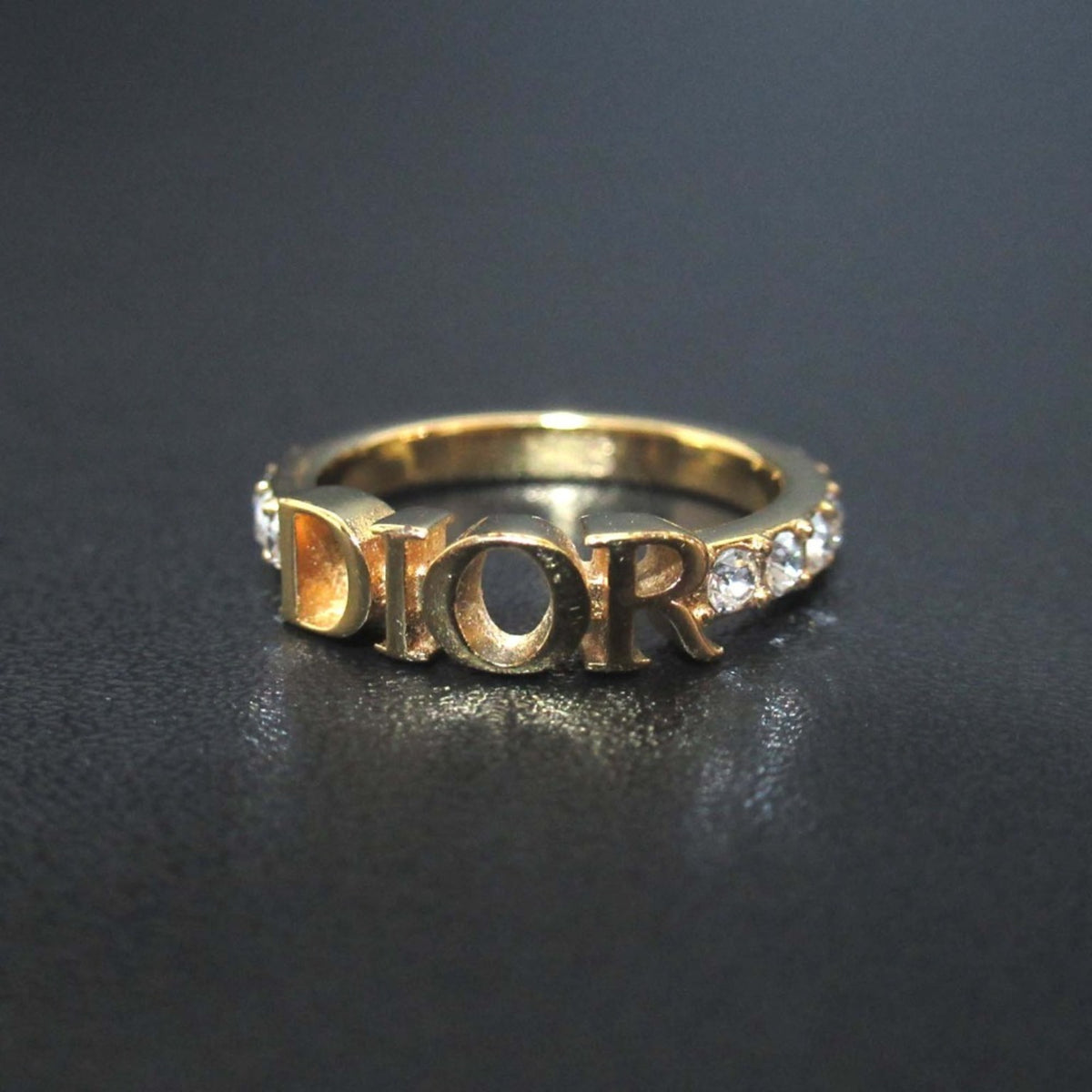 Christian Dior Gold Band Ring (Pre-Owned)