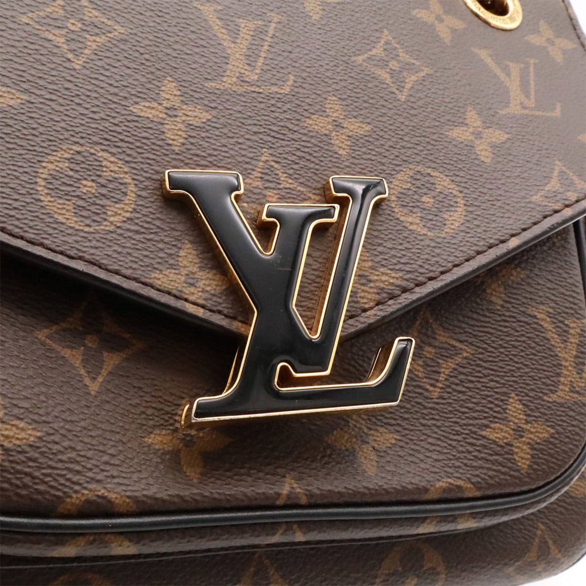 Louis Vuitton Brown Monogram Canvas Shoulder Bag (Pre-Owned)