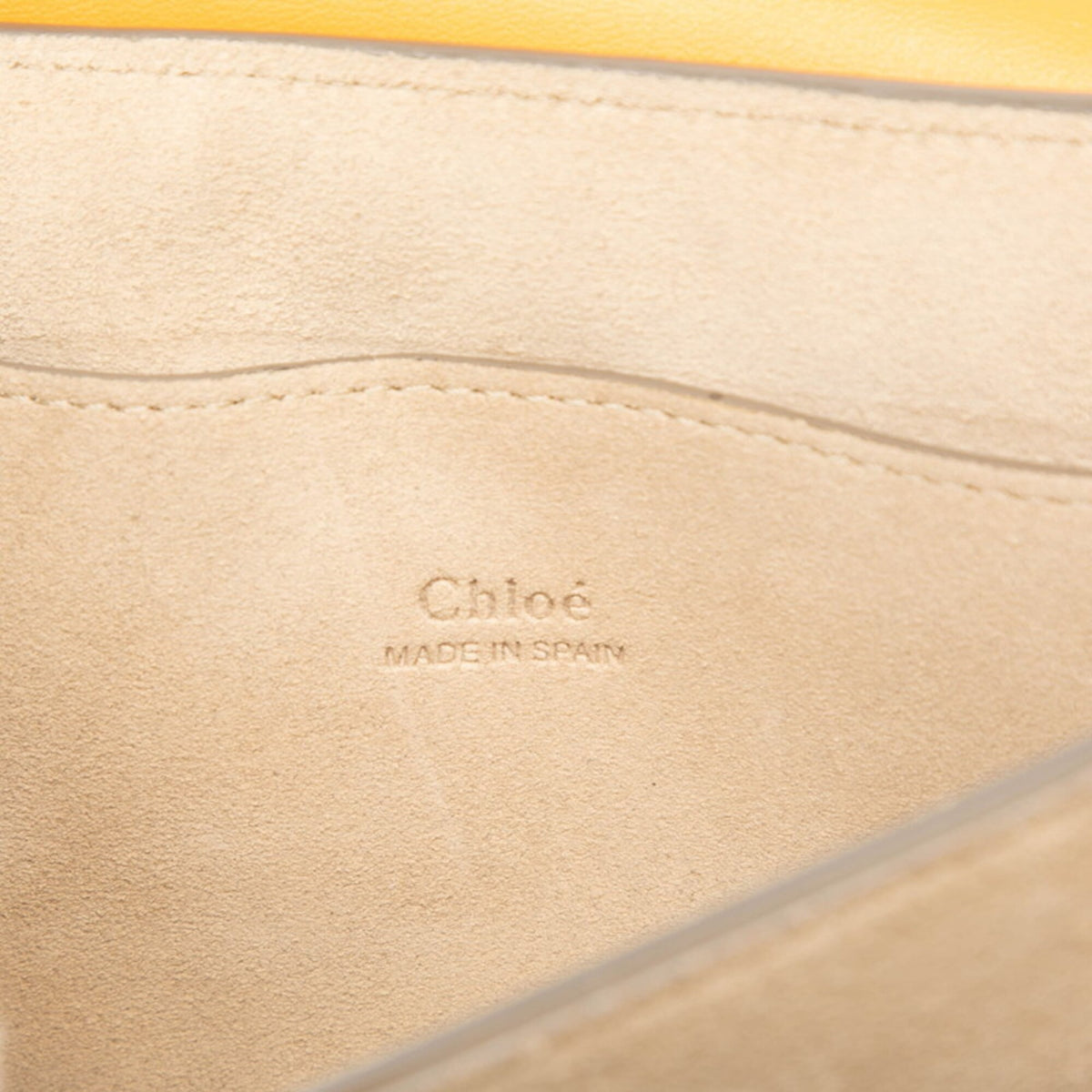 Chloé Yellow Suede Leather Shoulder Bag (Pre-Owned)