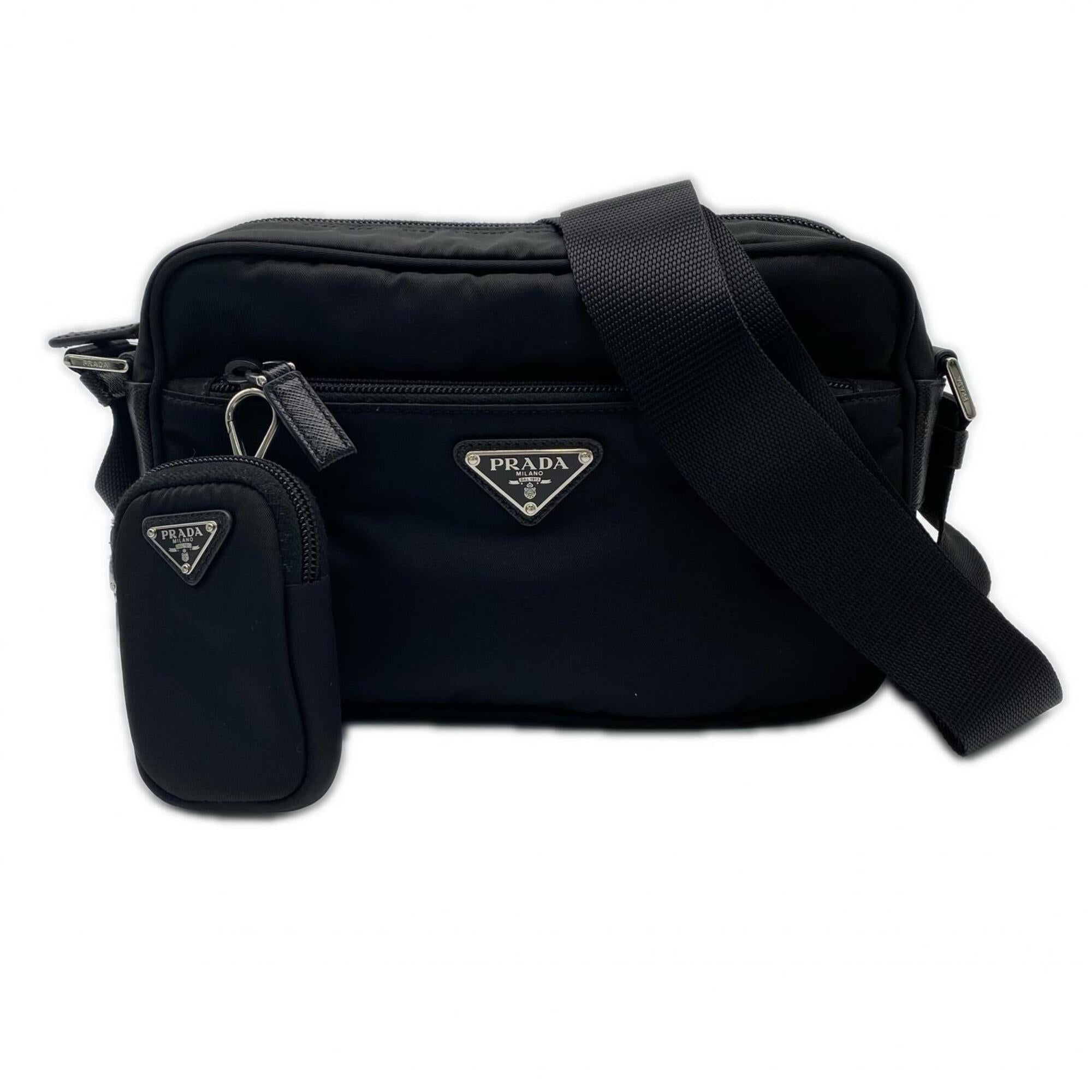 Prada Black Nylon Shoulder Bag (Pre-Owned)