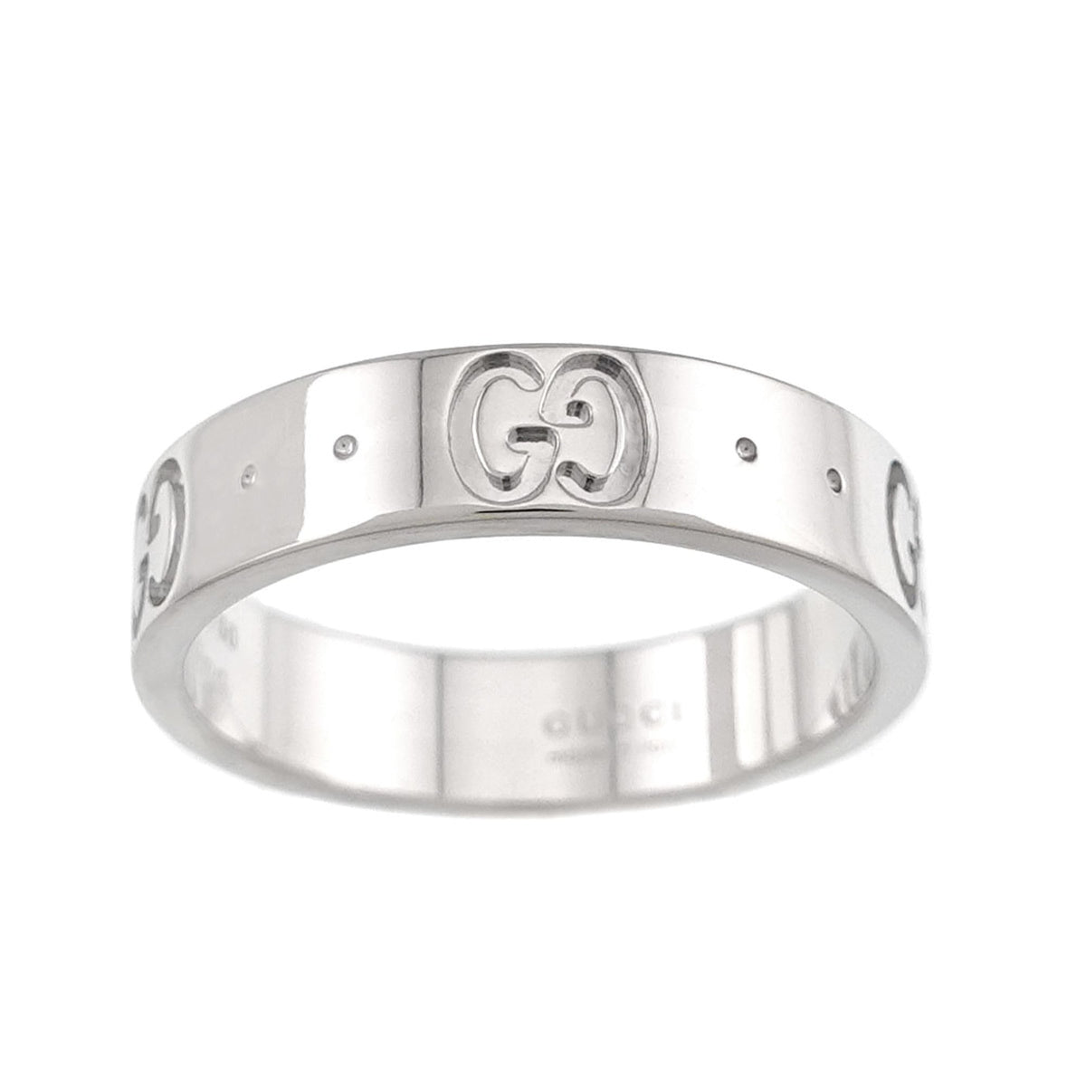 Gucci White Gold (18K) Band Ring (Pre-Owned)
