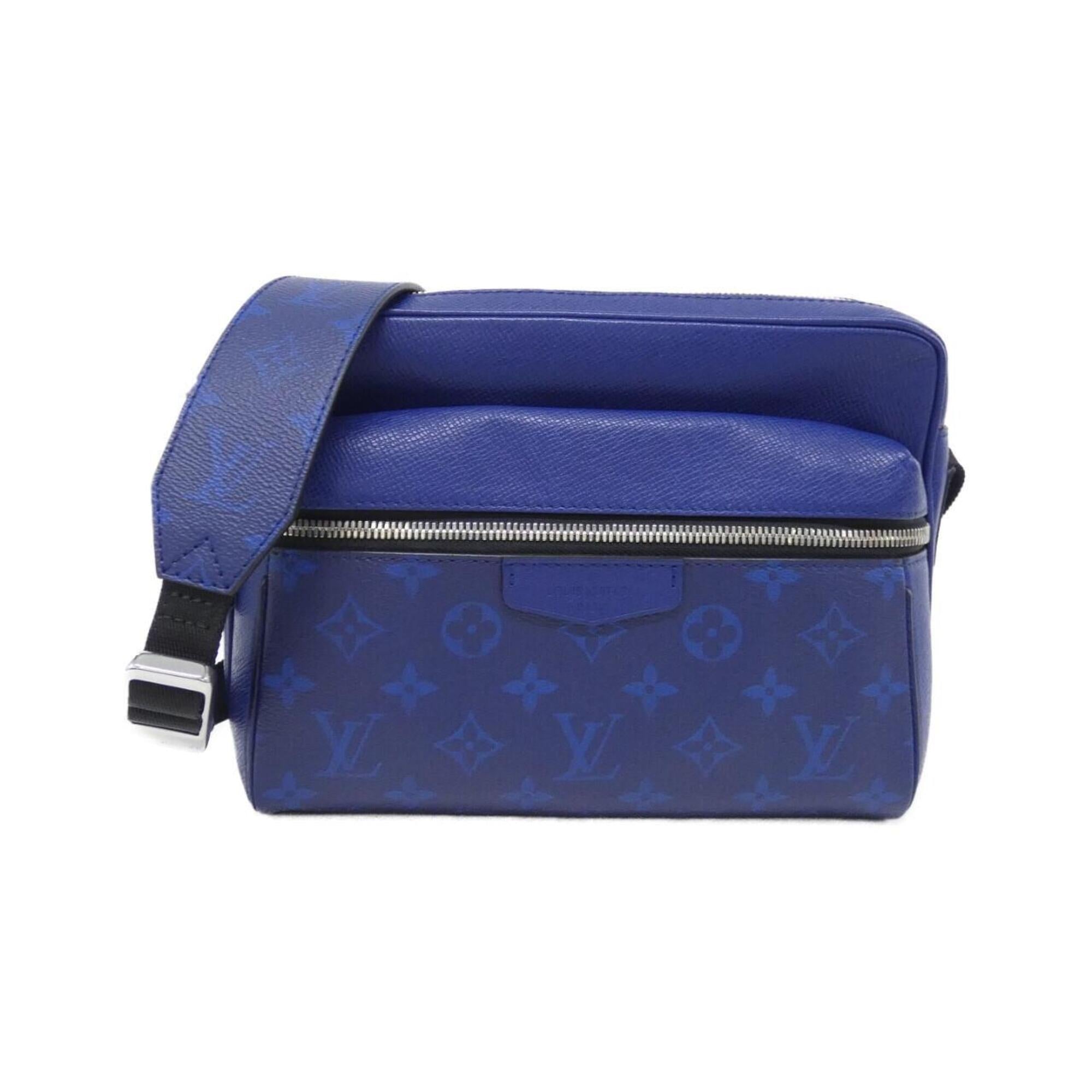 Louis Vuitton Cobalt Coated Canvas Leather Shoulder Bag (Pre-Owned)