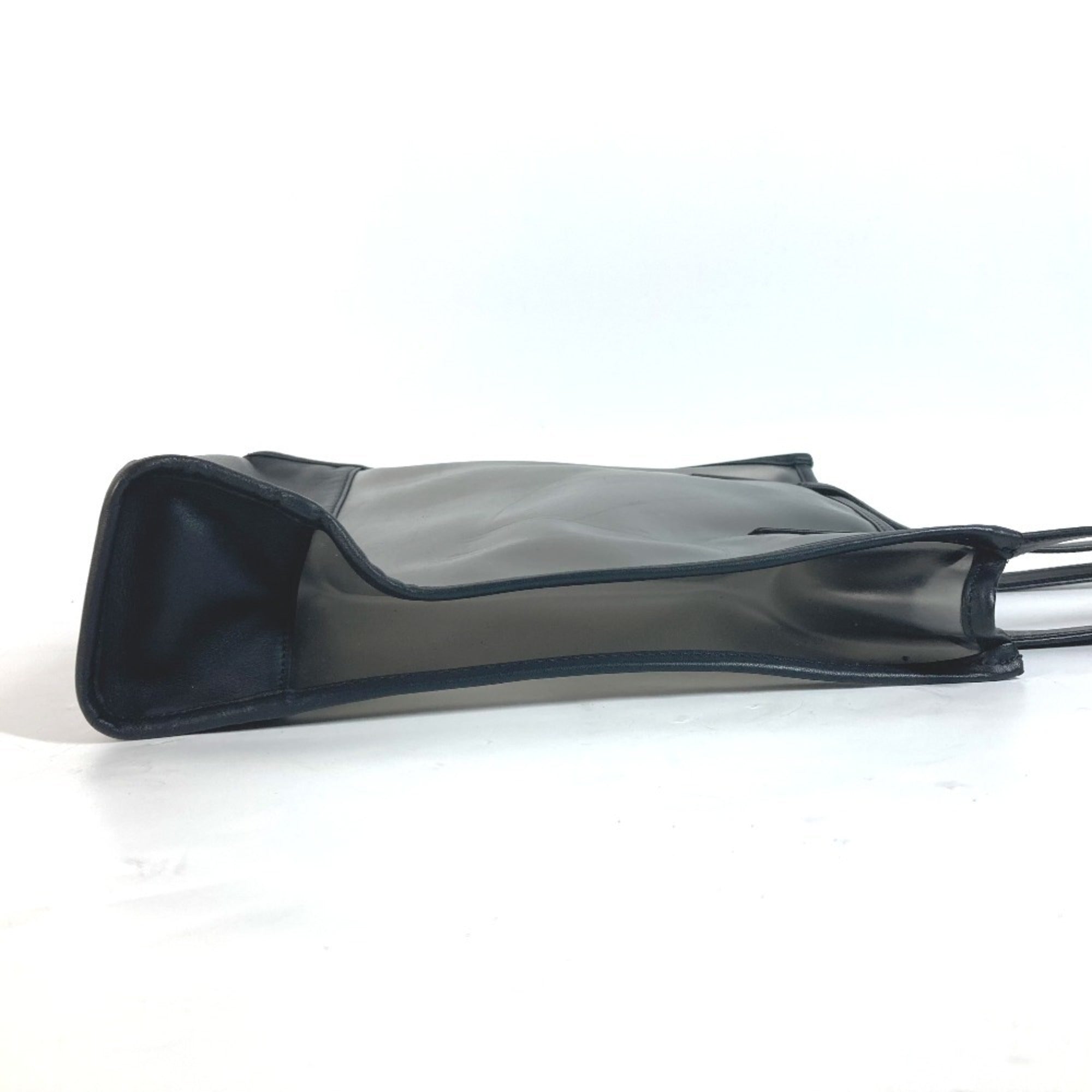 Loewe Black Vinyl Leather Shoulder Bag Tote Bag (Pre-Owned)