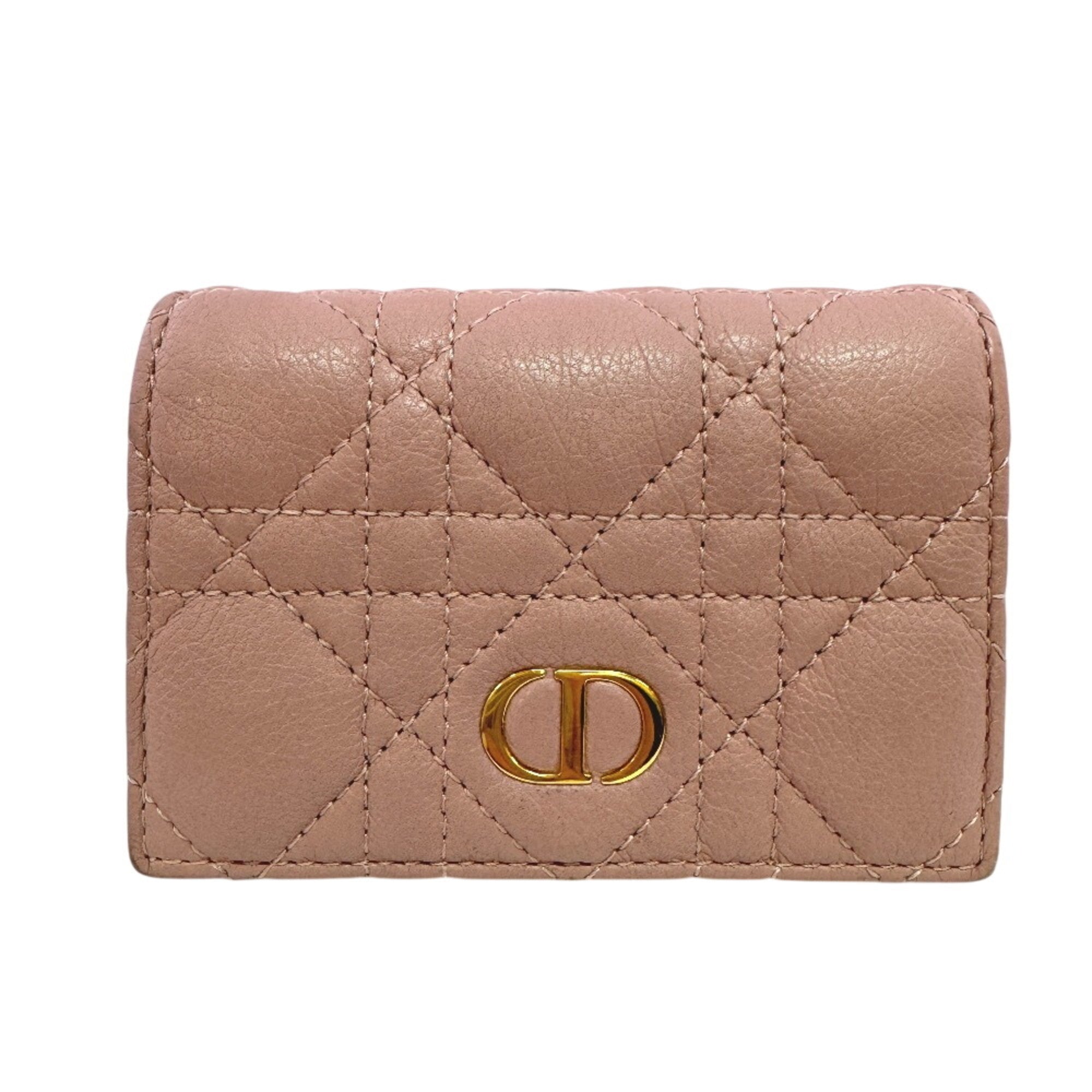 Christian Dior Pink Leather Wallet (Bi-Fold) (Pre-Owned)