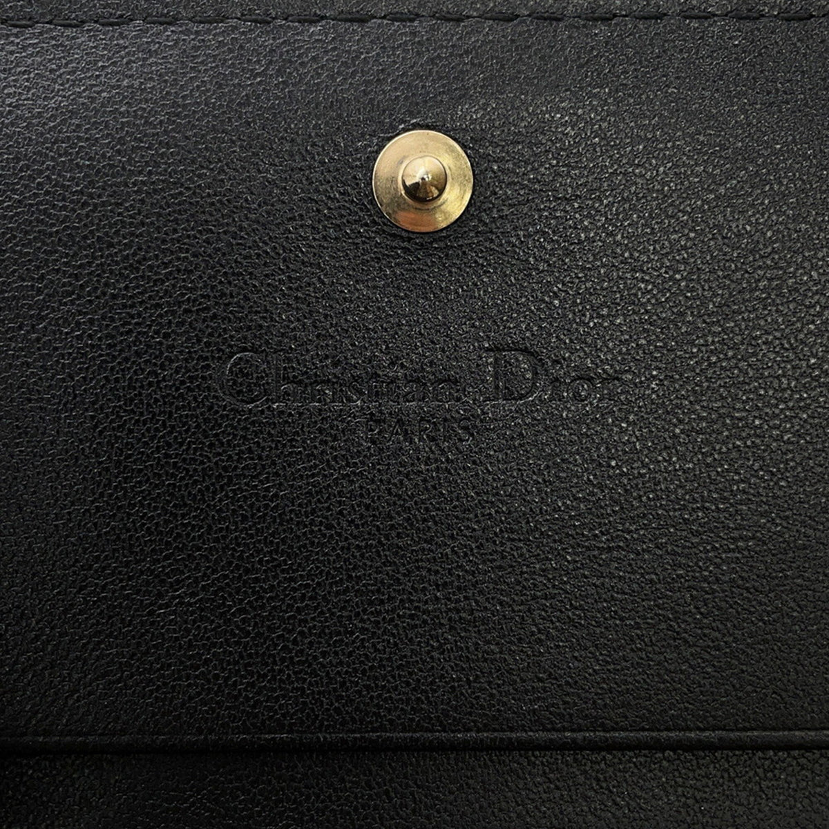 Christian Dior Black Leather Wallet (Bi-Fold) (Pre-Owned)