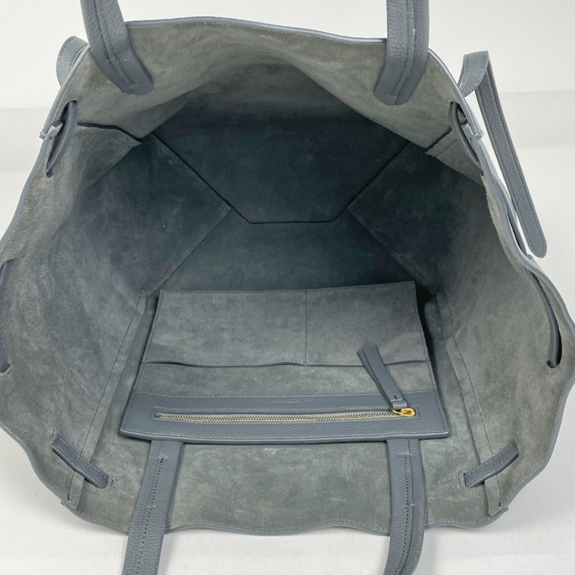Celine Gray Leather Tote Bag (Pre-Owned)
