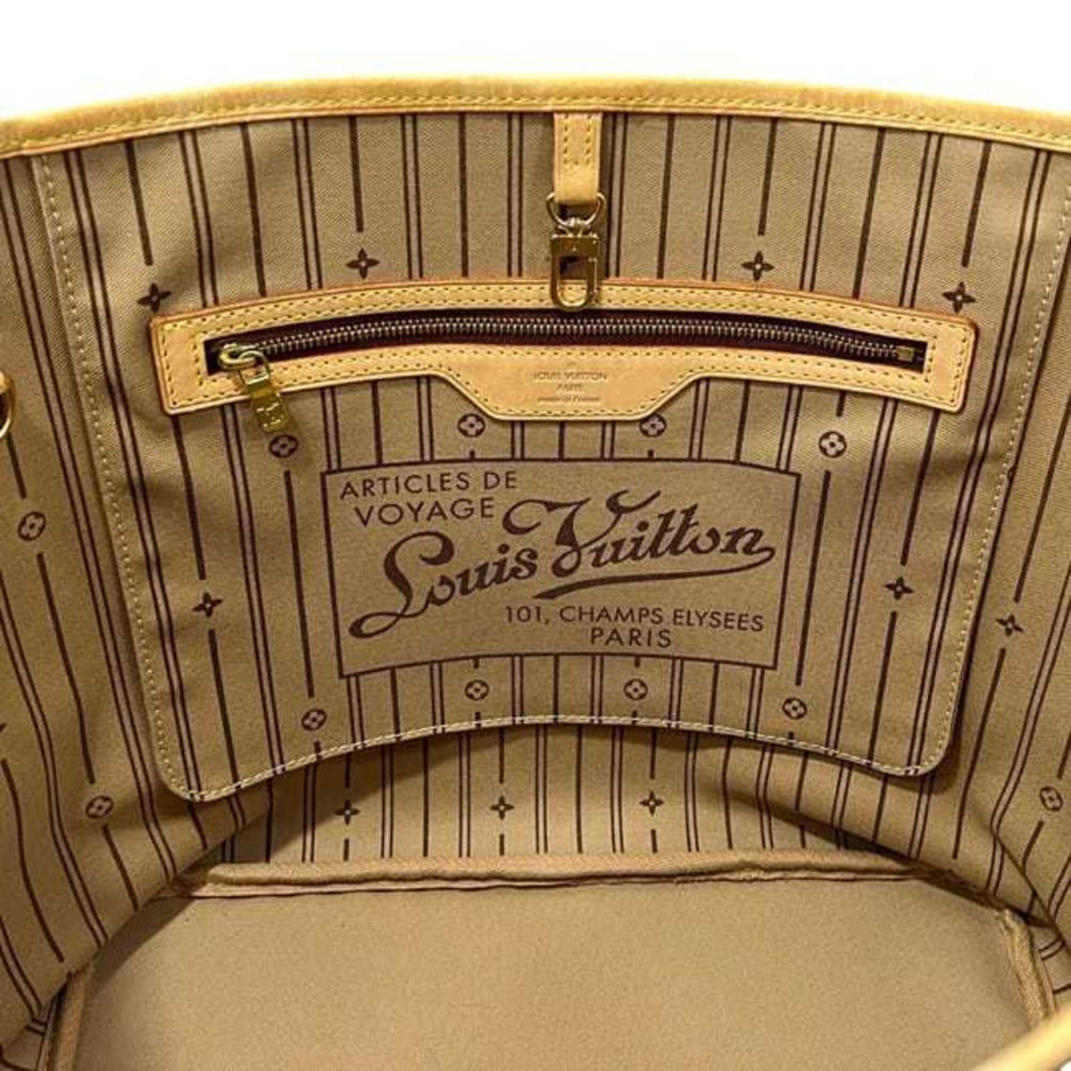 Louis Vuitton Brown Monogram Canvas Leather Tote Bag (Pre-Owned)