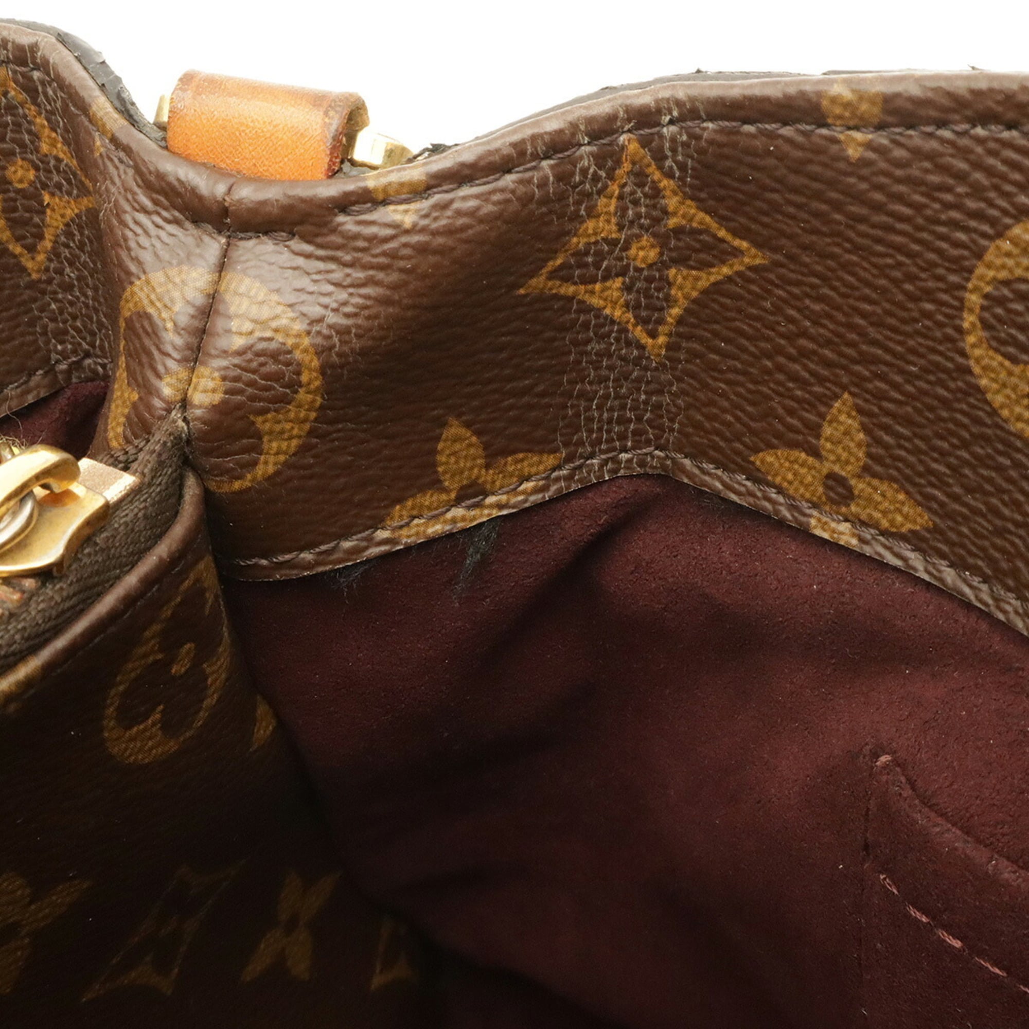 Louis Vuitton Brown Monogram Canvas Handbag Shoulder Bag (Pre-Owned)