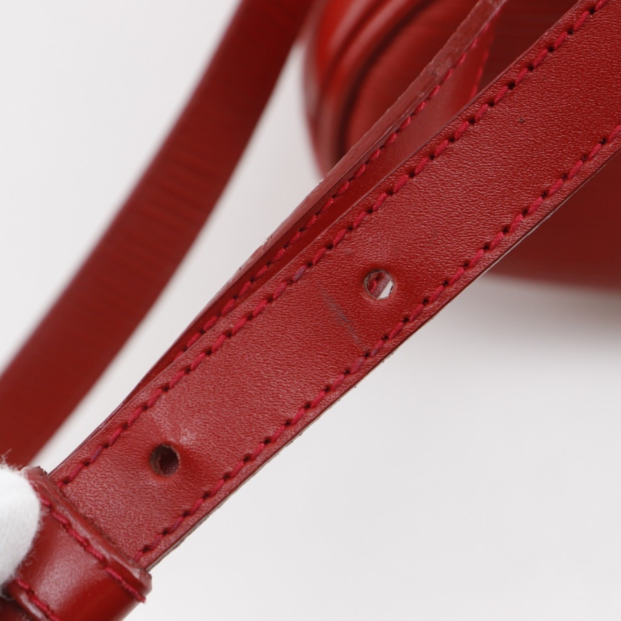 Fendi Red Color Leather Backpack (Pre-Owned)
