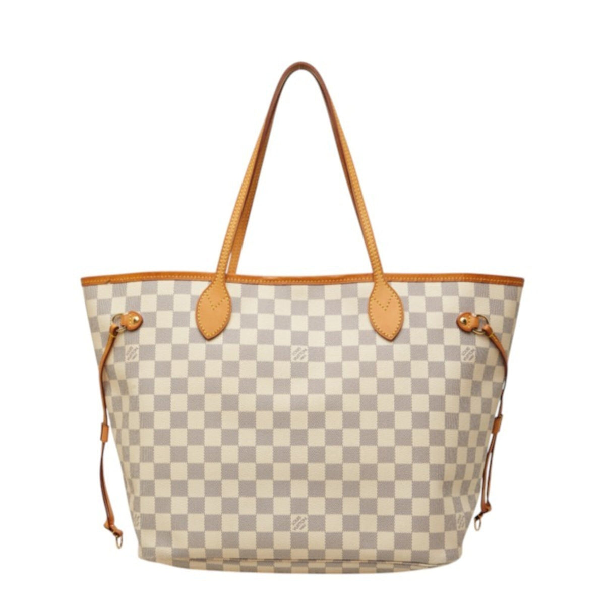 Louis Vuitton Damier Azur Ivory White Pvc Leather Shoulder Bag Tote Bag (Pre-Owned)