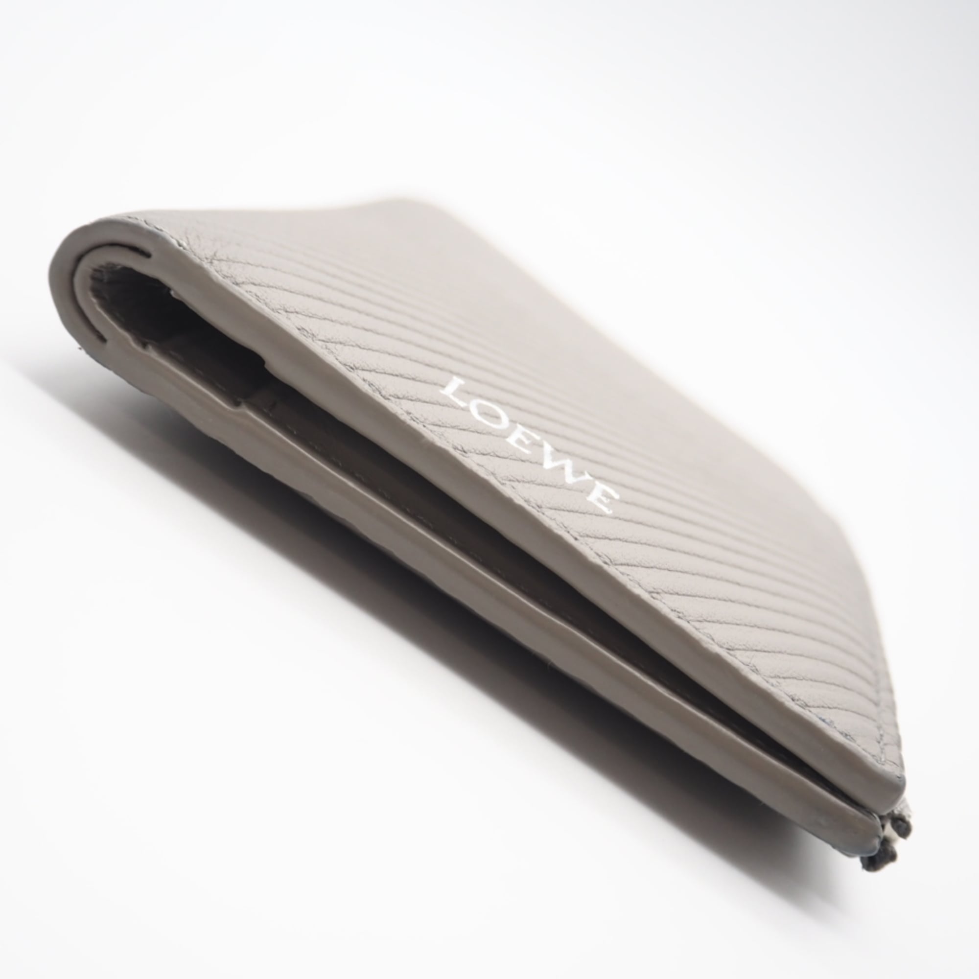 Loewe Gray Leather Wallet (Bi-Fold) (Pre-Owned)