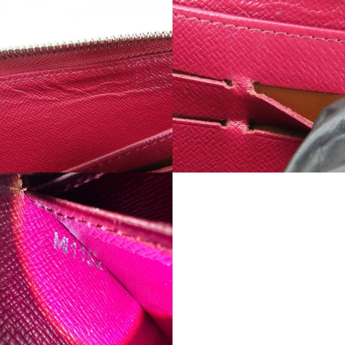 Louis Vuitton Bordeaux Fuchsia Epi Leather Long Wallet (Bi-Fold) (Pre-Owned)