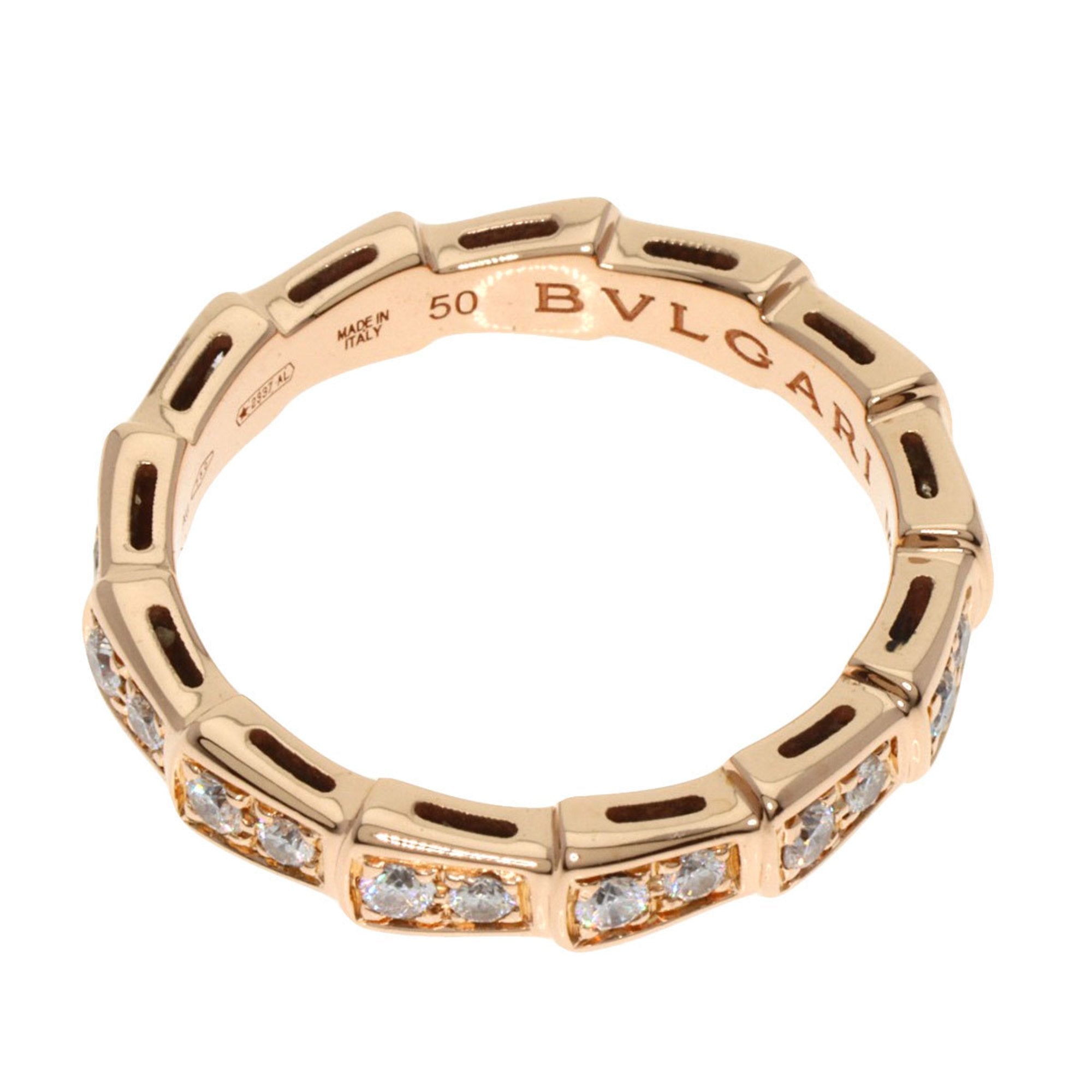 Bvlgari Serpenti Pink Gold (18K) Band Ring (Pre-Owned)