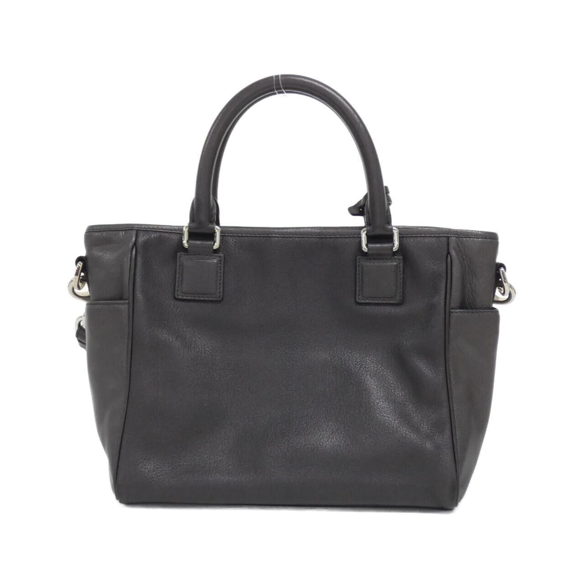 Loewe Gunmetal Leather Handbag (Pre-Owned)