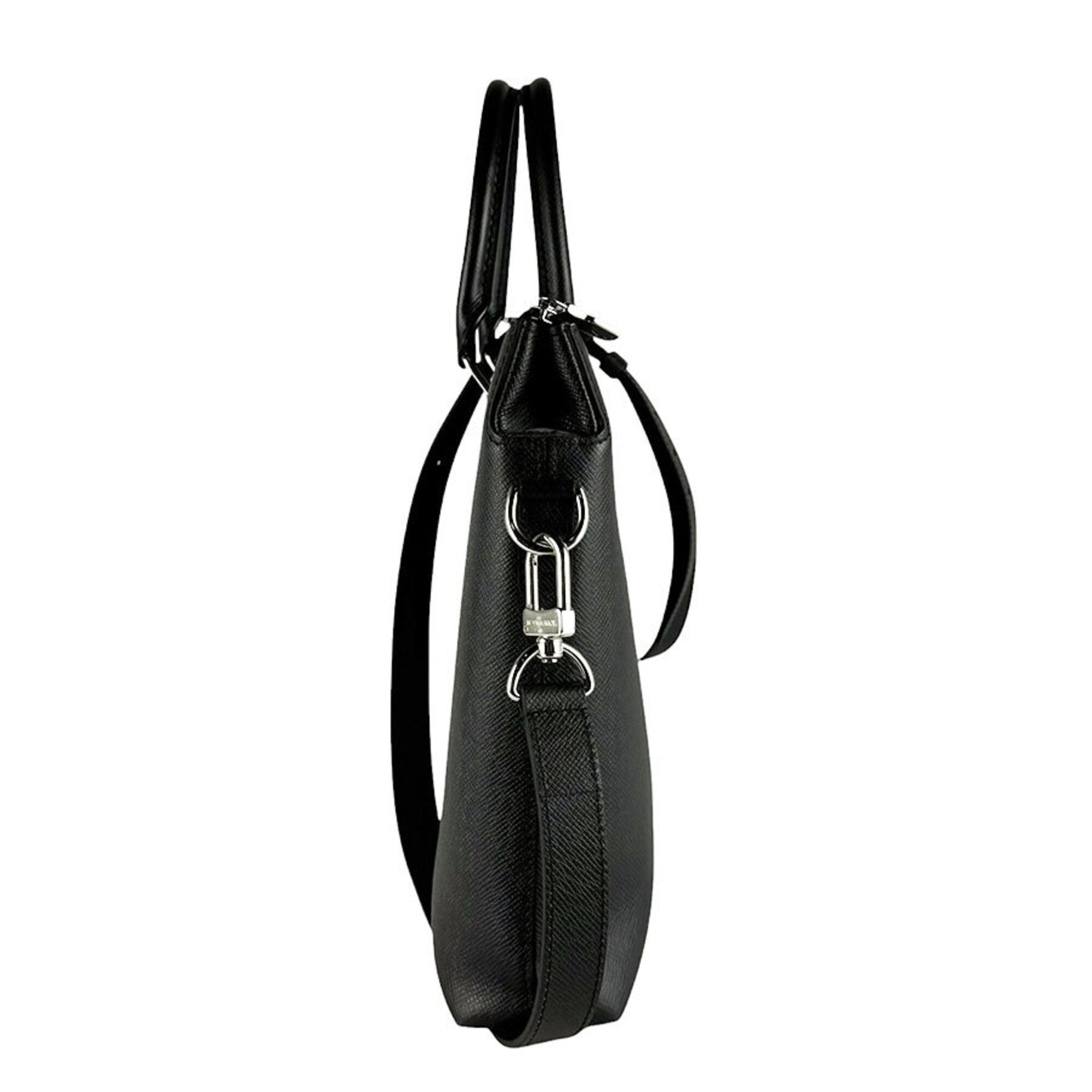 Louis Vuitton Black Taiga Leather Briefcase Handbag Shoulder Bag (Pre-Owned)