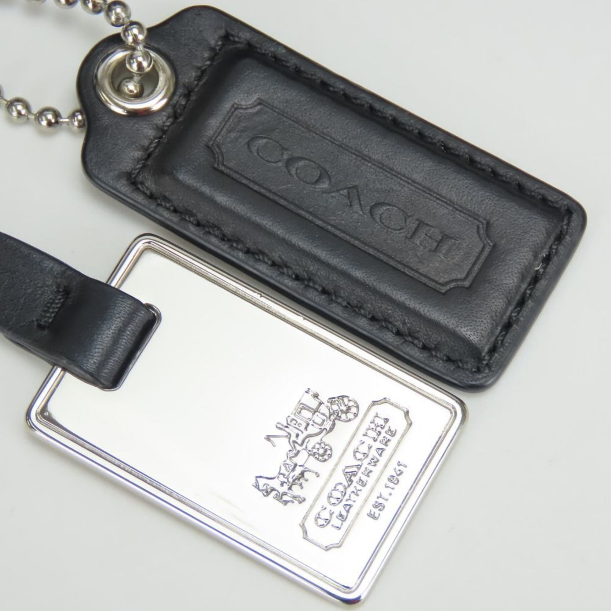Coach Black Gray Pvc Shoulder Bag (Pre-Owned)