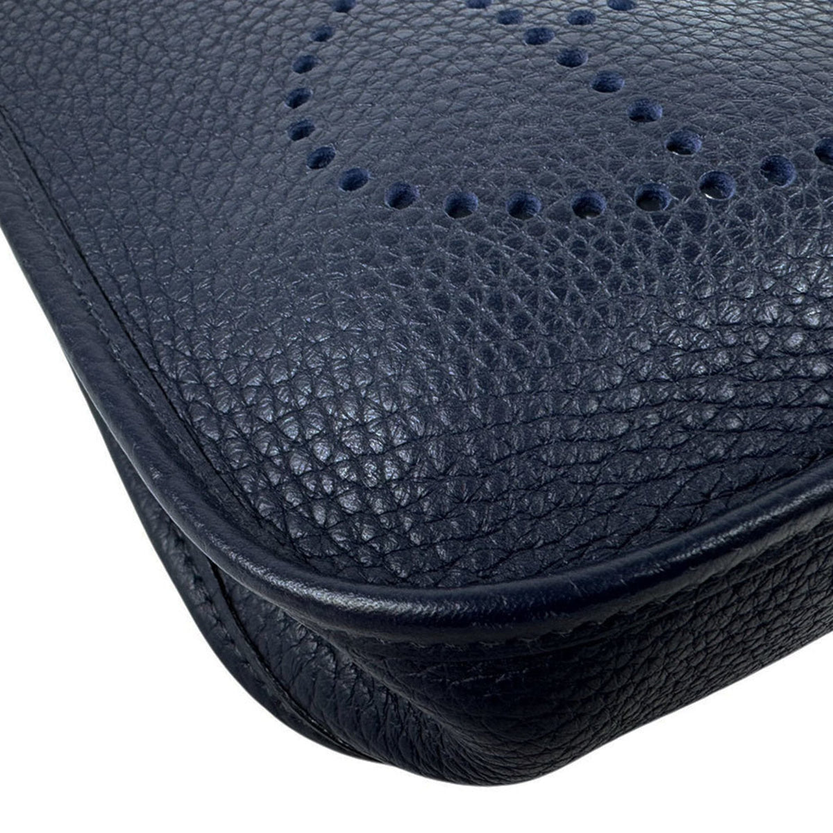 Hermes Blue Nuit Taurillon Clemence Leather Shoulder Bag (Pre-Owned)