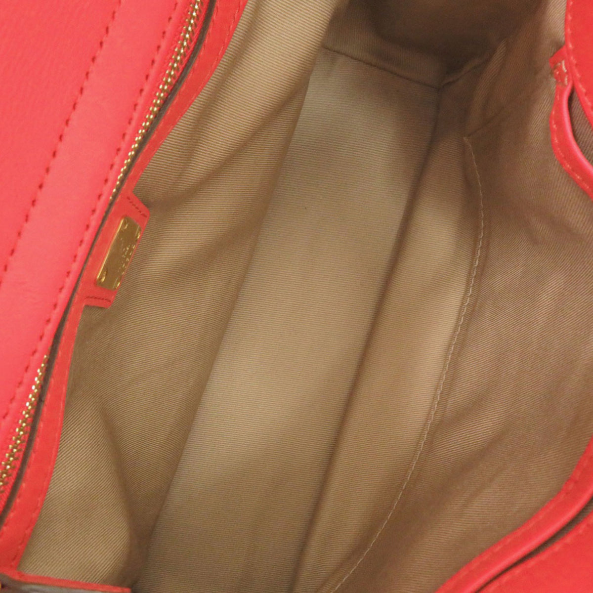 Mcm Red Color Leather Handbag (Pre-Owned)
