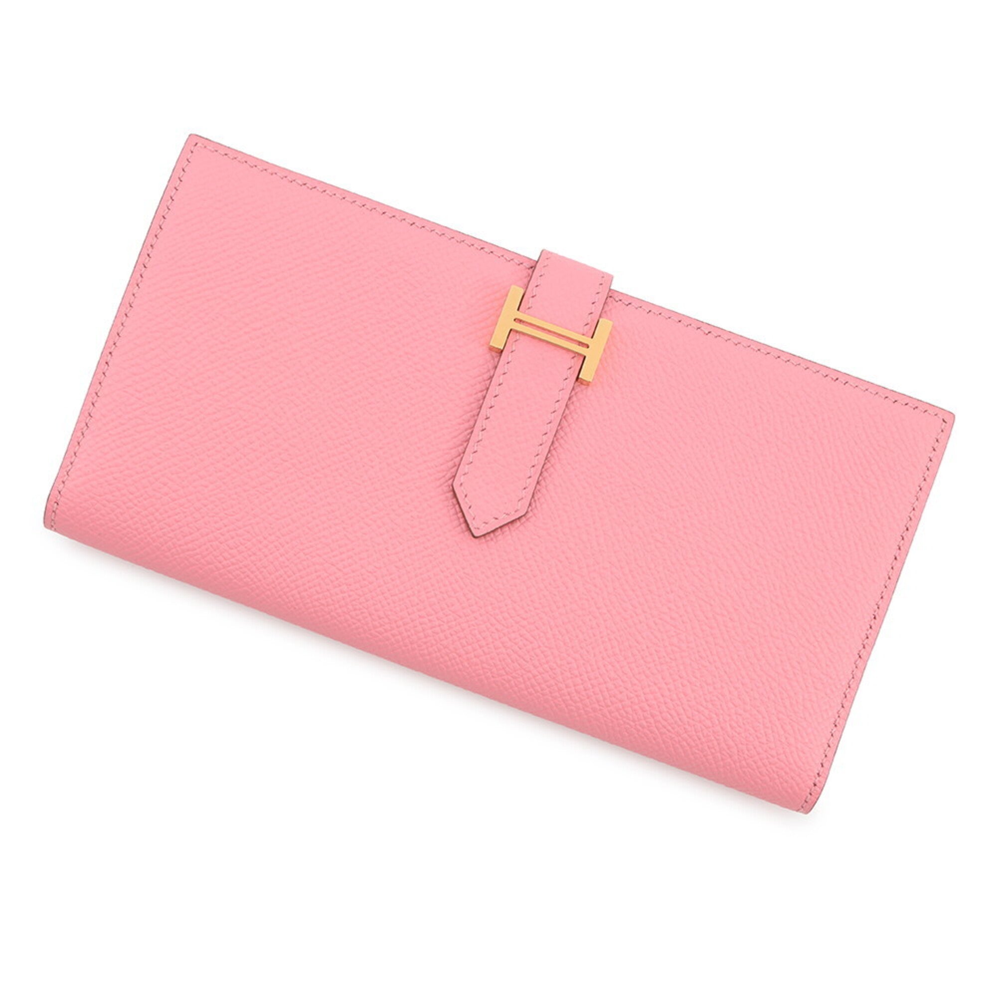 Hermes Rose Confetti Epsom Leather Long Wallet (Bi-Fold) (Pre-Owned)