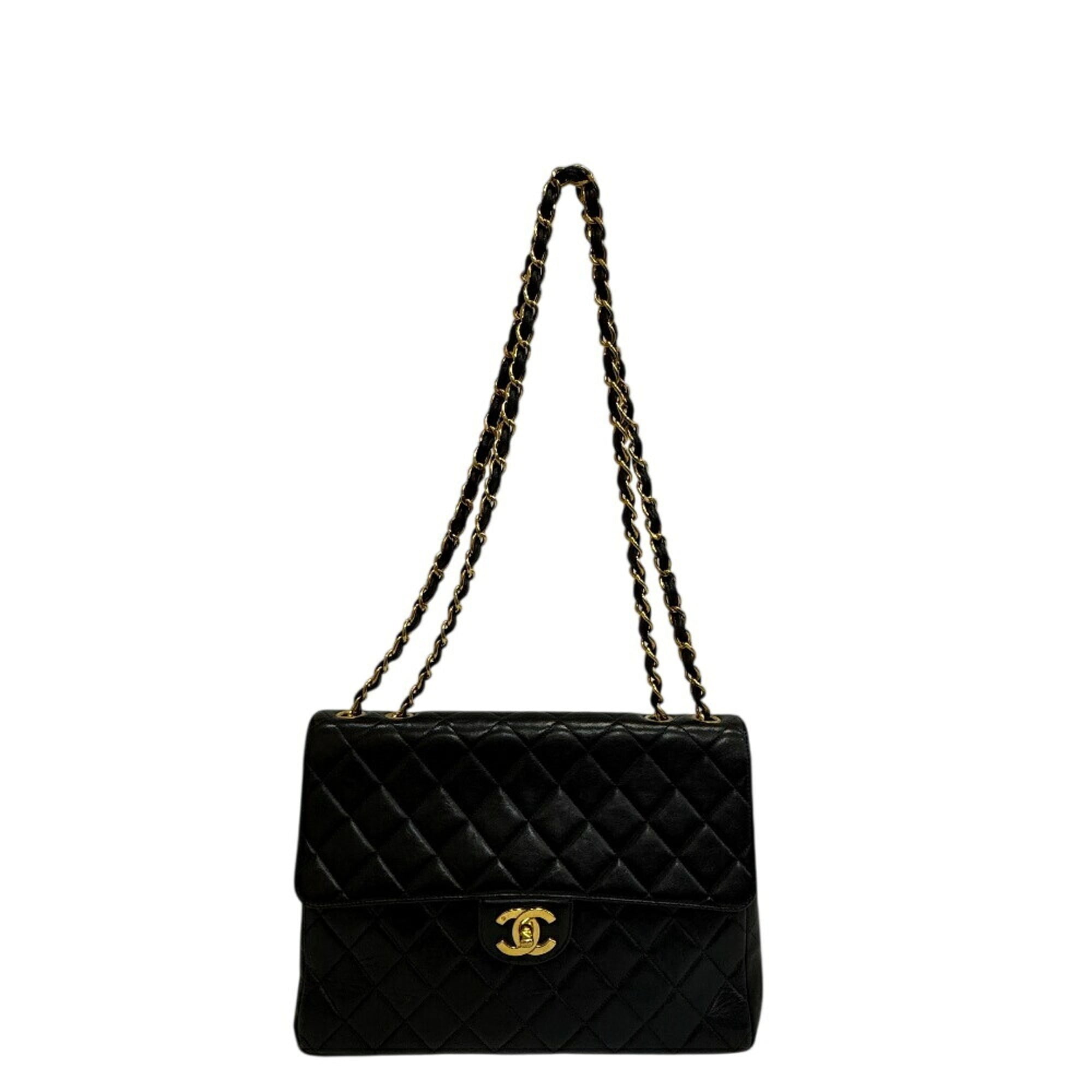 Chanel Black Leather Shoulder Bag (Pre-Owned)