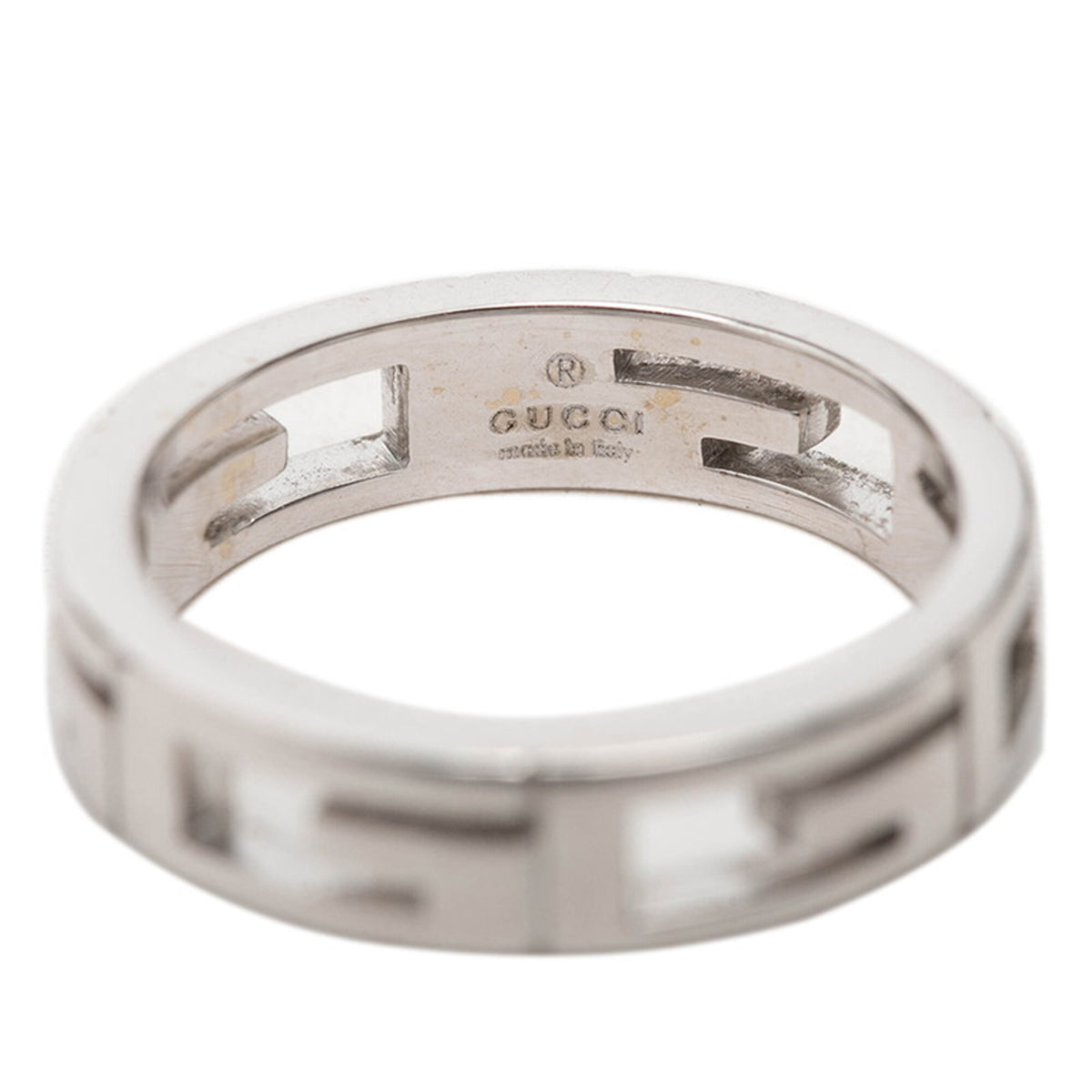 Gucci White Gold (18K) Band Ring (Pre-Owned)