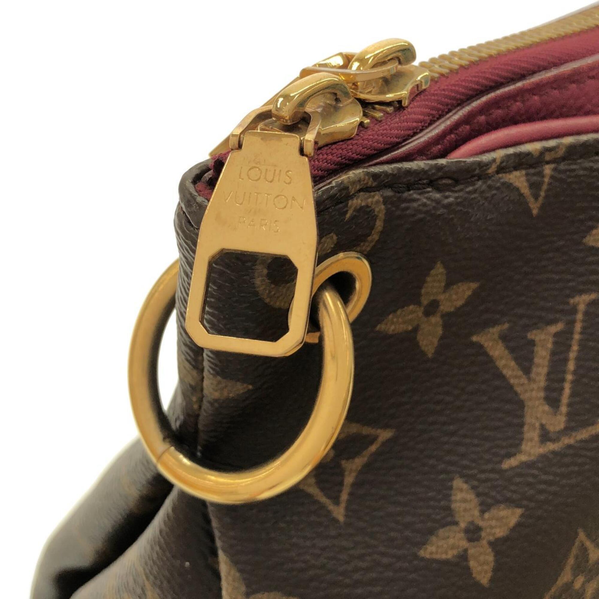 Louis Vuitton Aurore Marron Coated Canvas Handbag (Pre-Owned)