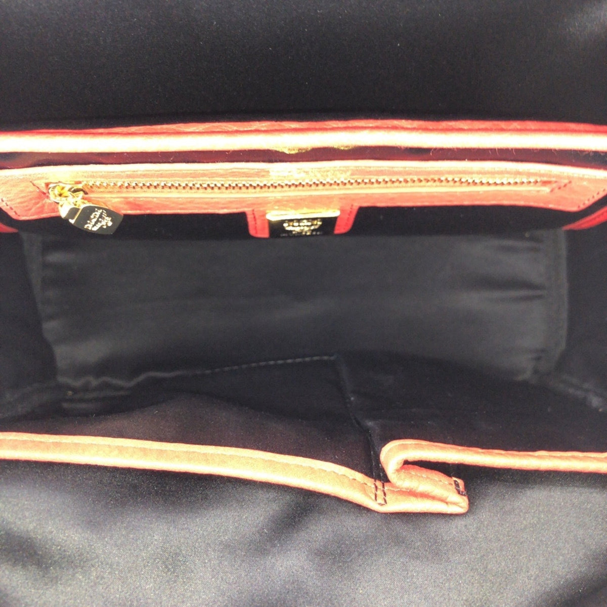 Mcm Red Color Leather Rhinestone Backpack (Pre-Owned)