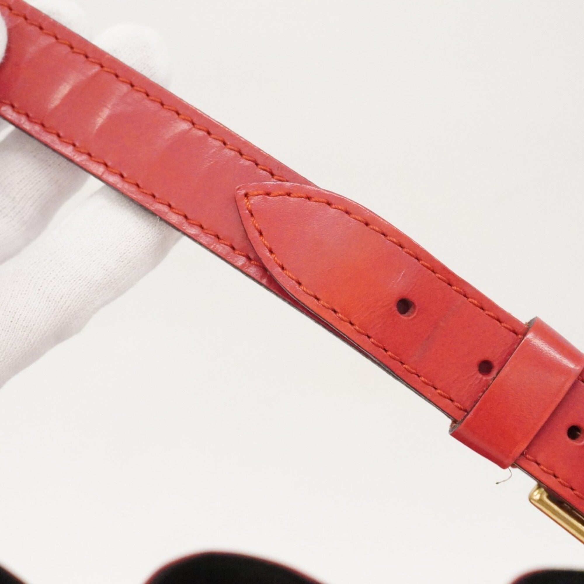 Louis Vuitton Castilian Red Shoulder Bag (Pre-Owned)
