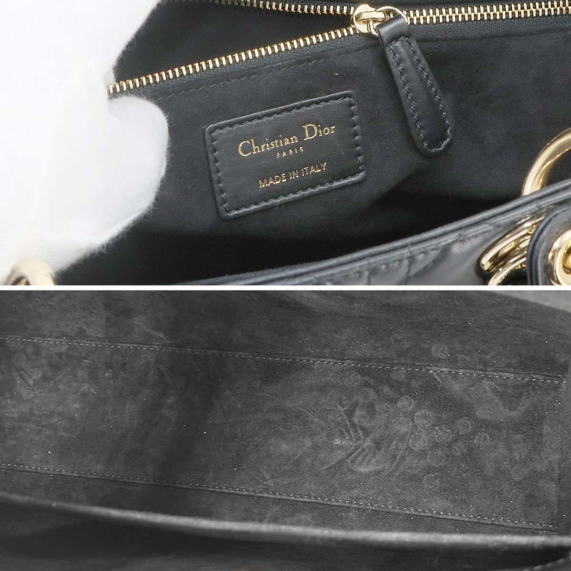 Christian Dior Black Leather Handbag (Pre-Owned)