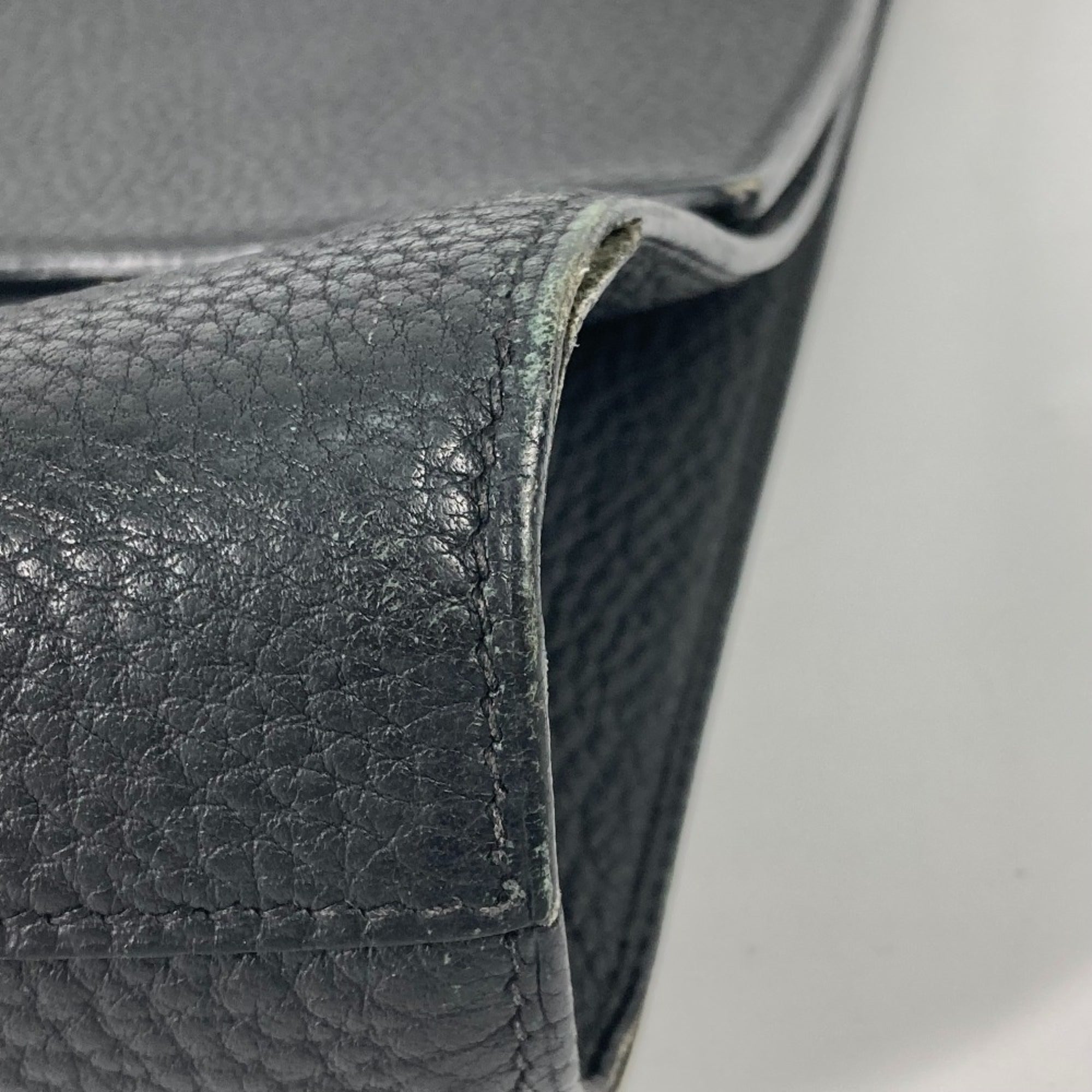 Hermes Black Leather Briefcase (Pre-Owned)
