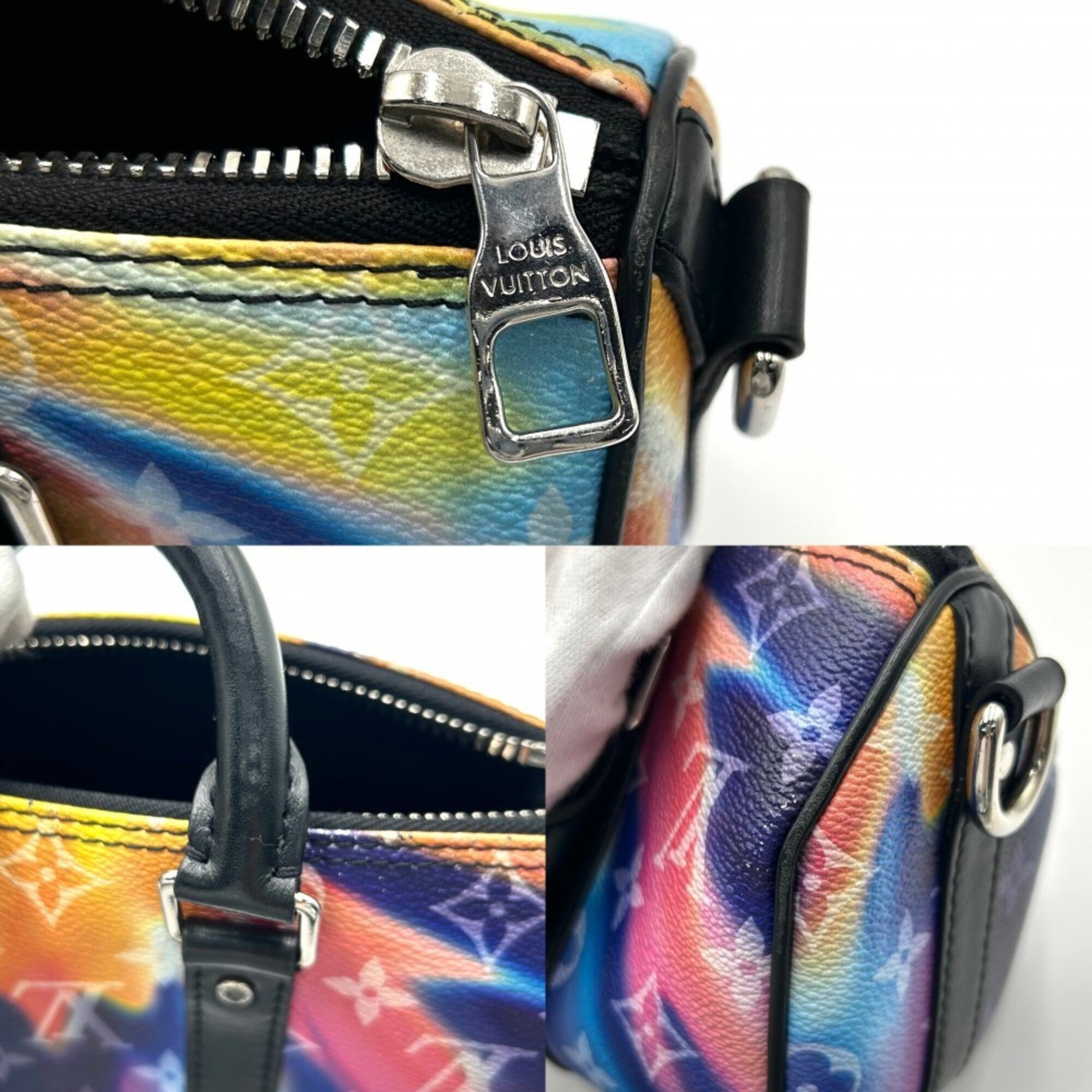 Louis Vuitton Black Multi-Color Monogram Handbag (Pre-Owned)