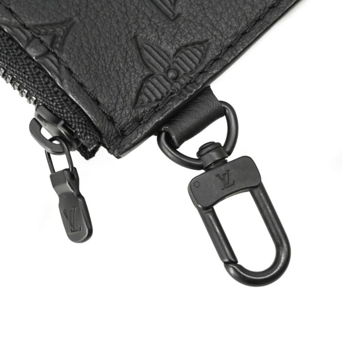 Louis Vuitton Black Monogram Shadow Leather Pouch Shoulder Bag (Pre-Owned)