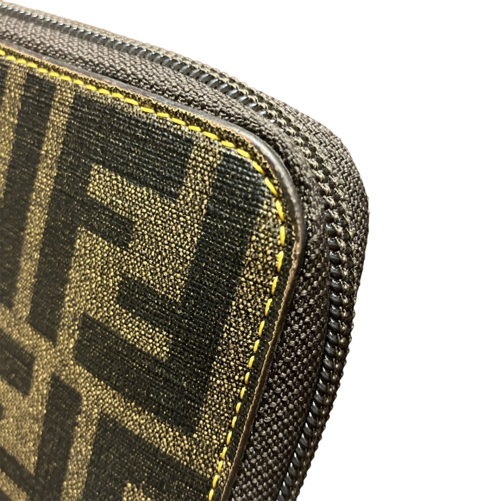 Fendi Zucca Brown Pvc Long Wallet (Bi-Fold) (Pre-Owned)