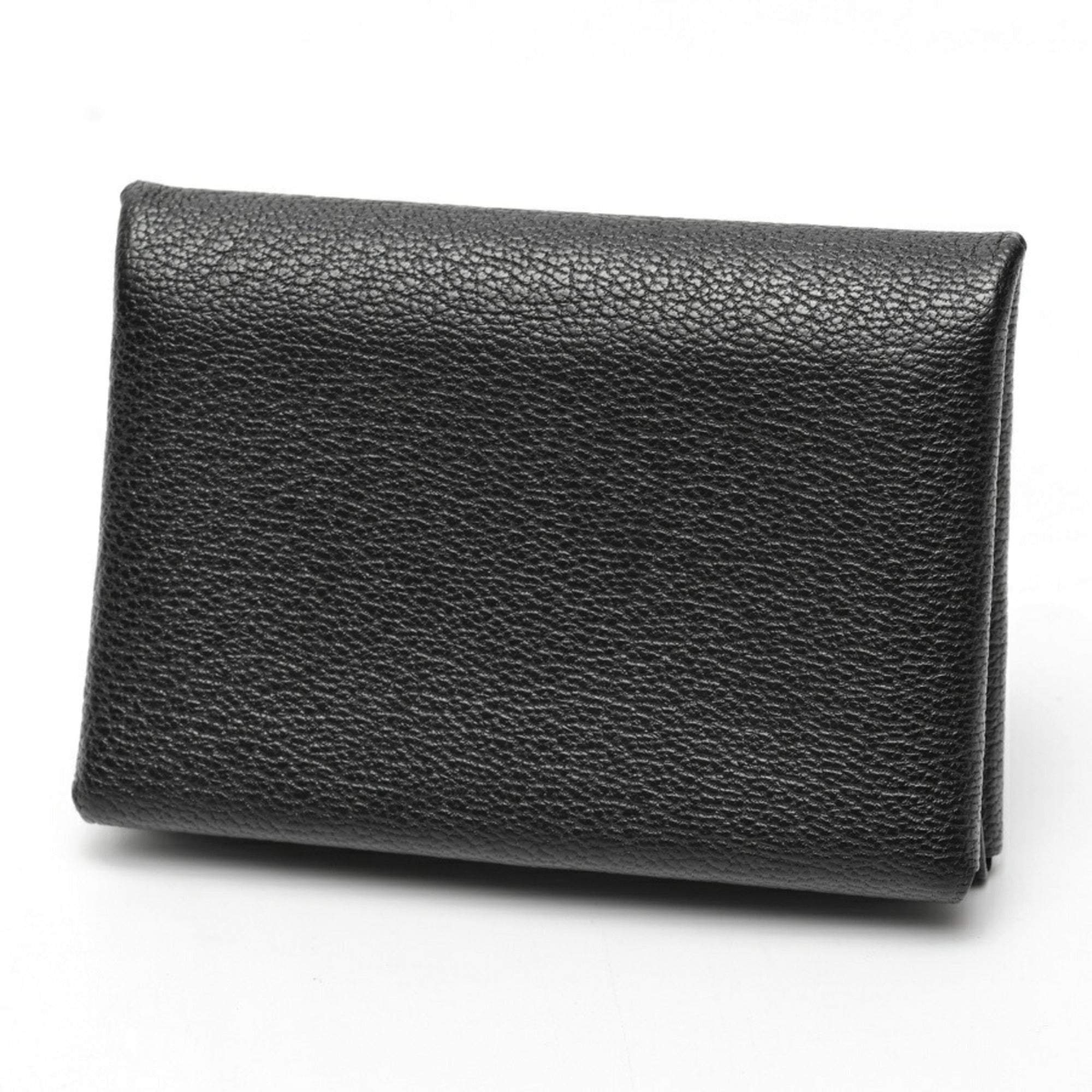 Hermes Black Chevre Myzore Leather Coin Purse/Coin Case (Pre-Owned)
